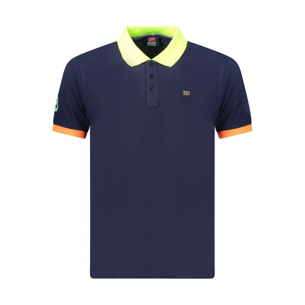 Norway 1963 Blue Cotton Men's Polo Shirt | Regal Royce