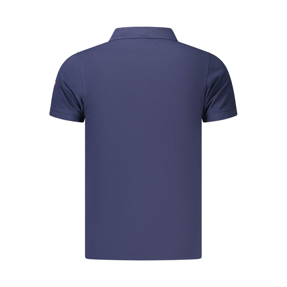 Norway 1963 Blue Cotton Men's Polo Shirt | Regal Royce