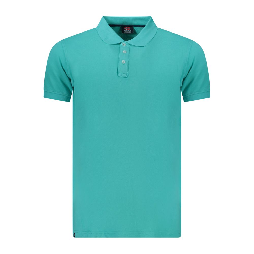 Norway 1963 Azzurro Cotton Men Polo | Regal Royce