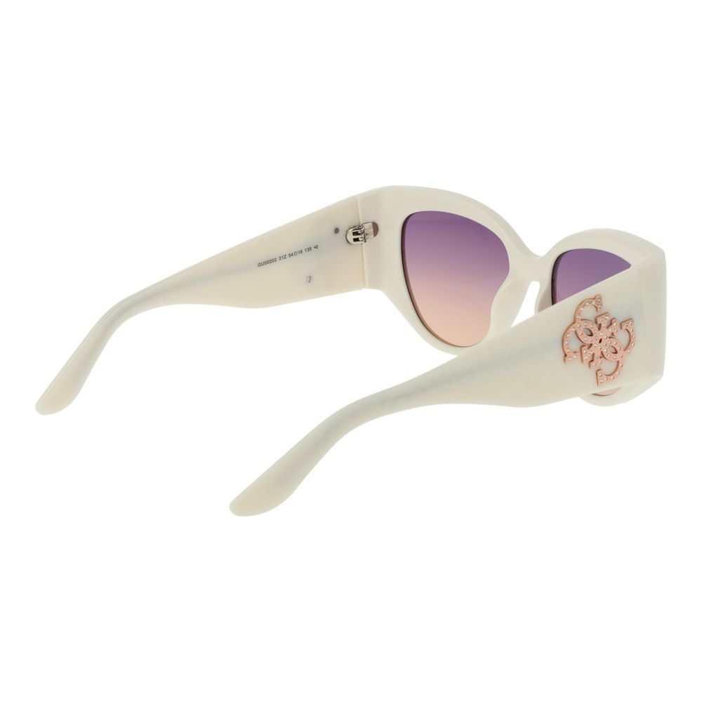 Guess White Plastic Sunglasses | Regal Royce