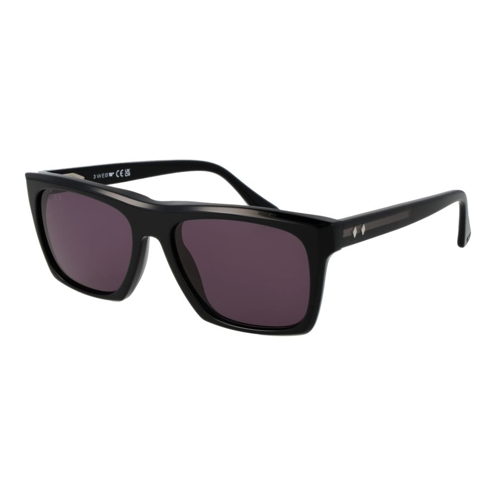 Web Black Acetate Sunglasses | Regal Royce