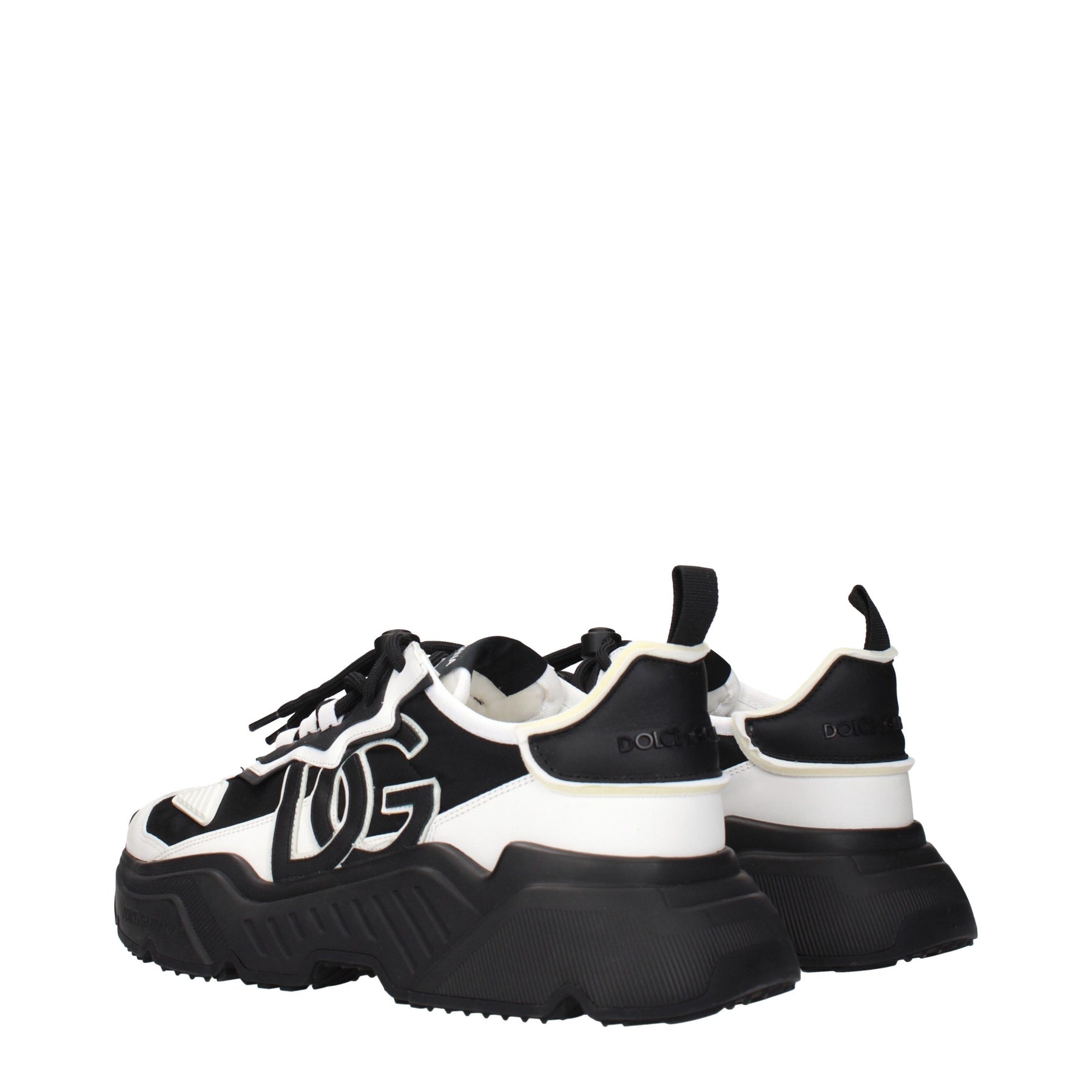 Dolce & Gabbana White Leather Chunky Sneakers | Regal Royce