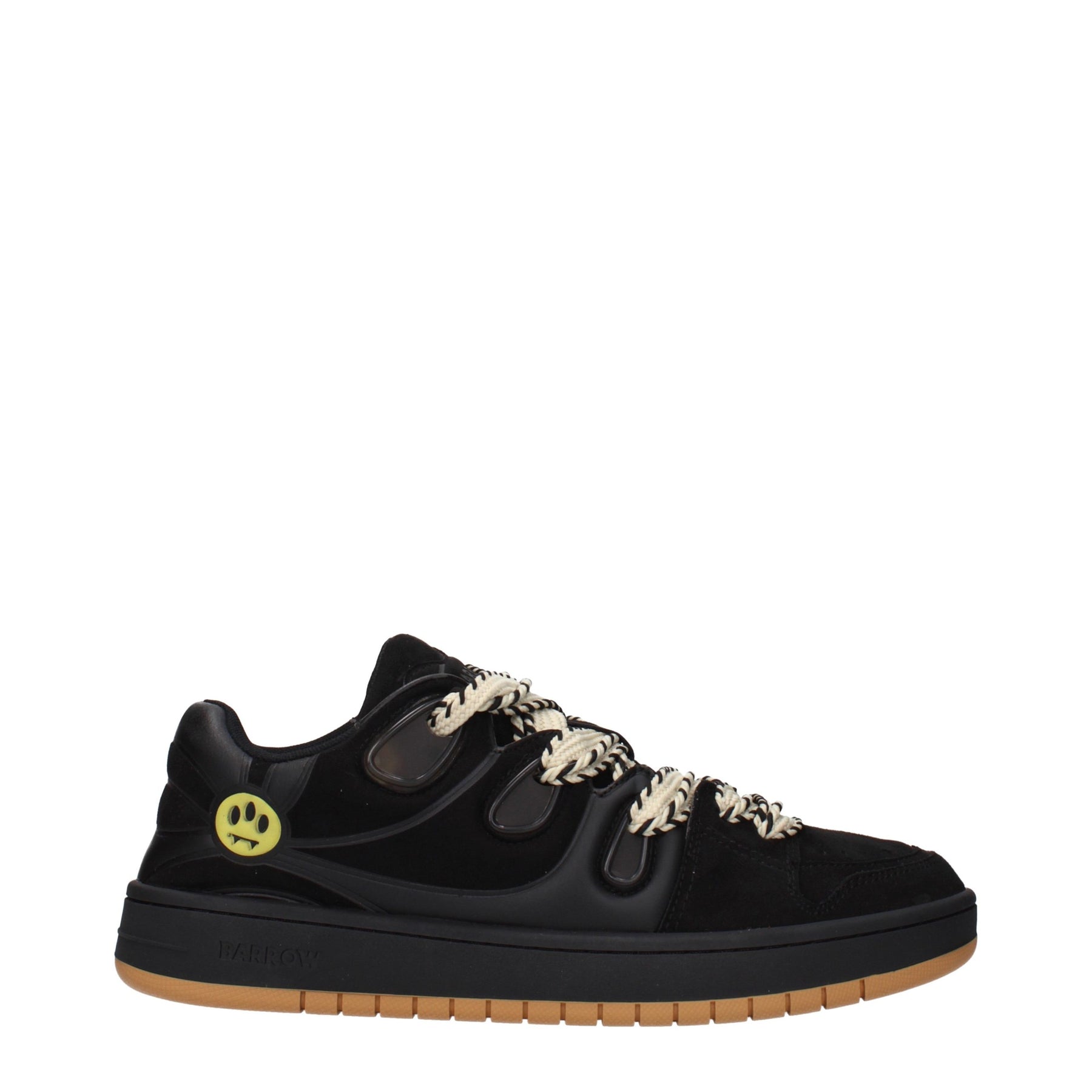 Barrow Black Leather Sneakers | Regal Royce