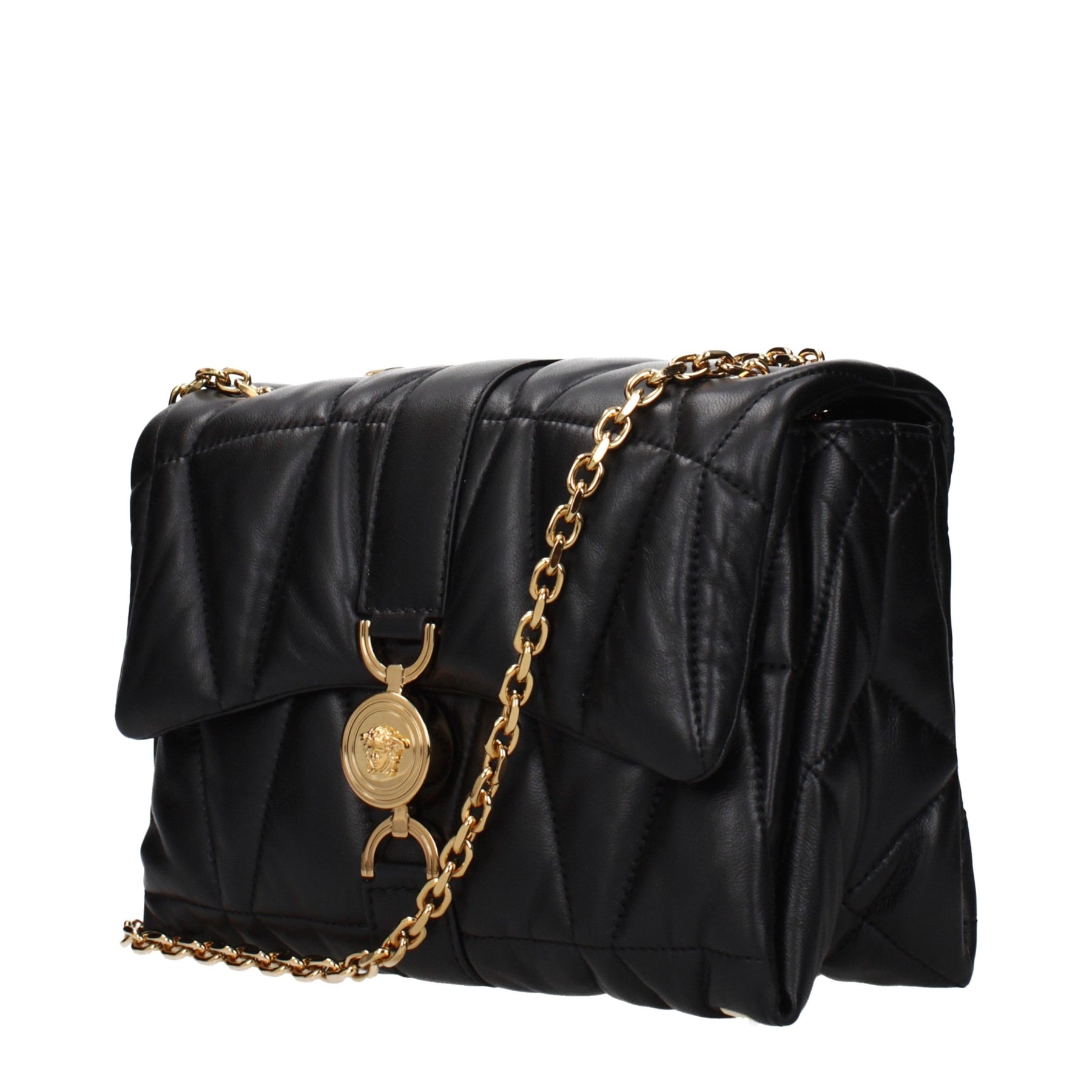 Versace Black Leather Shoulder Bag | Regal Royce