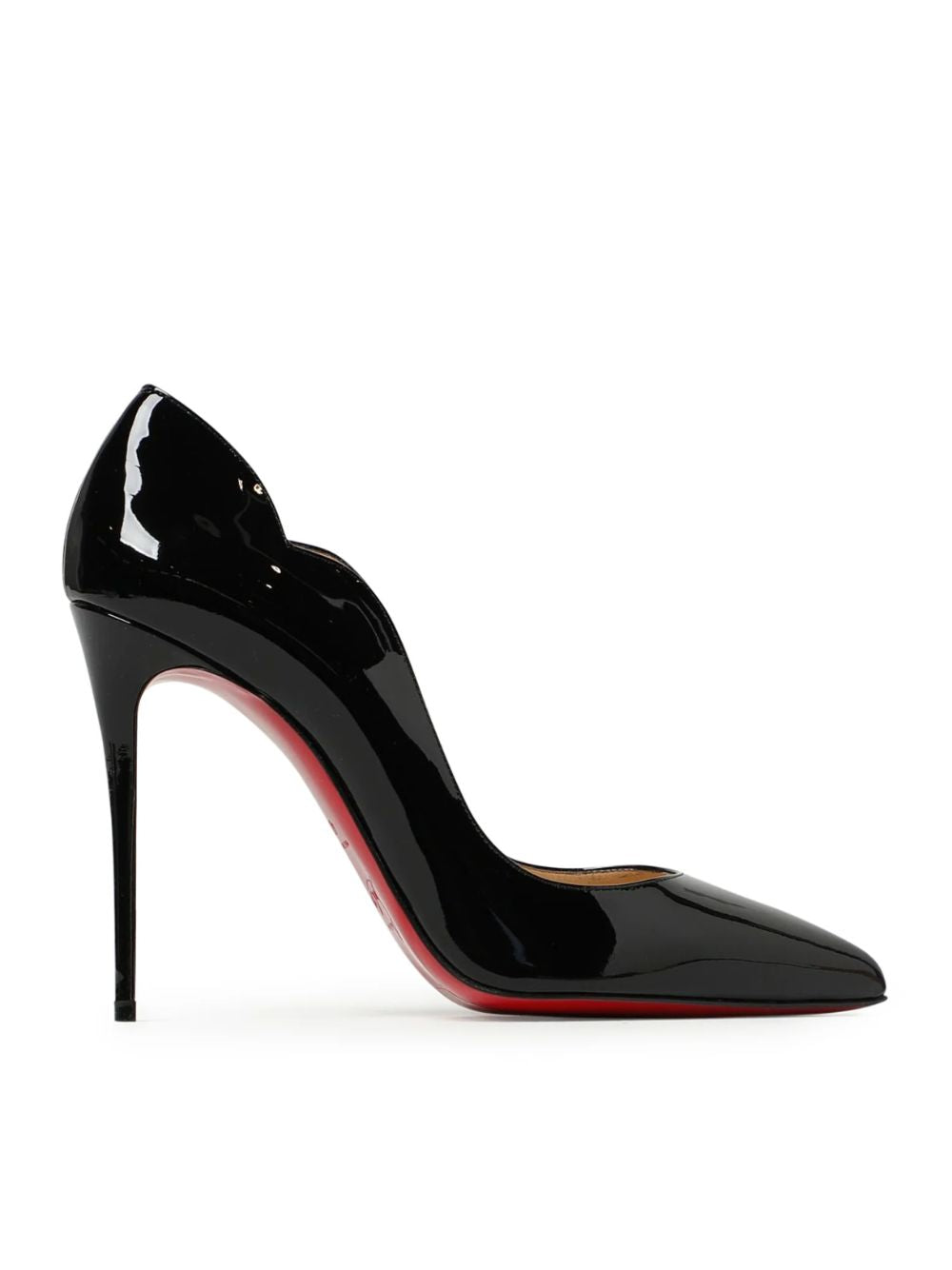 Christian Louboutin Black Patent Leather Hot Chick Pumps 100 | Regal Royce