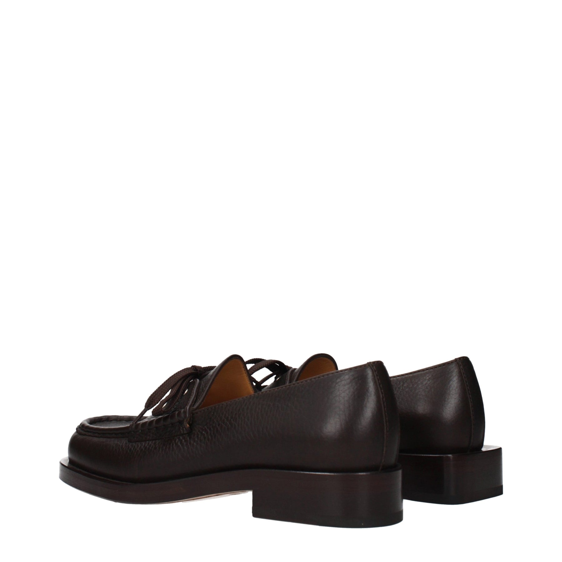 Jacquemus Brown Leather Slip-On Loafers | Regal Royce