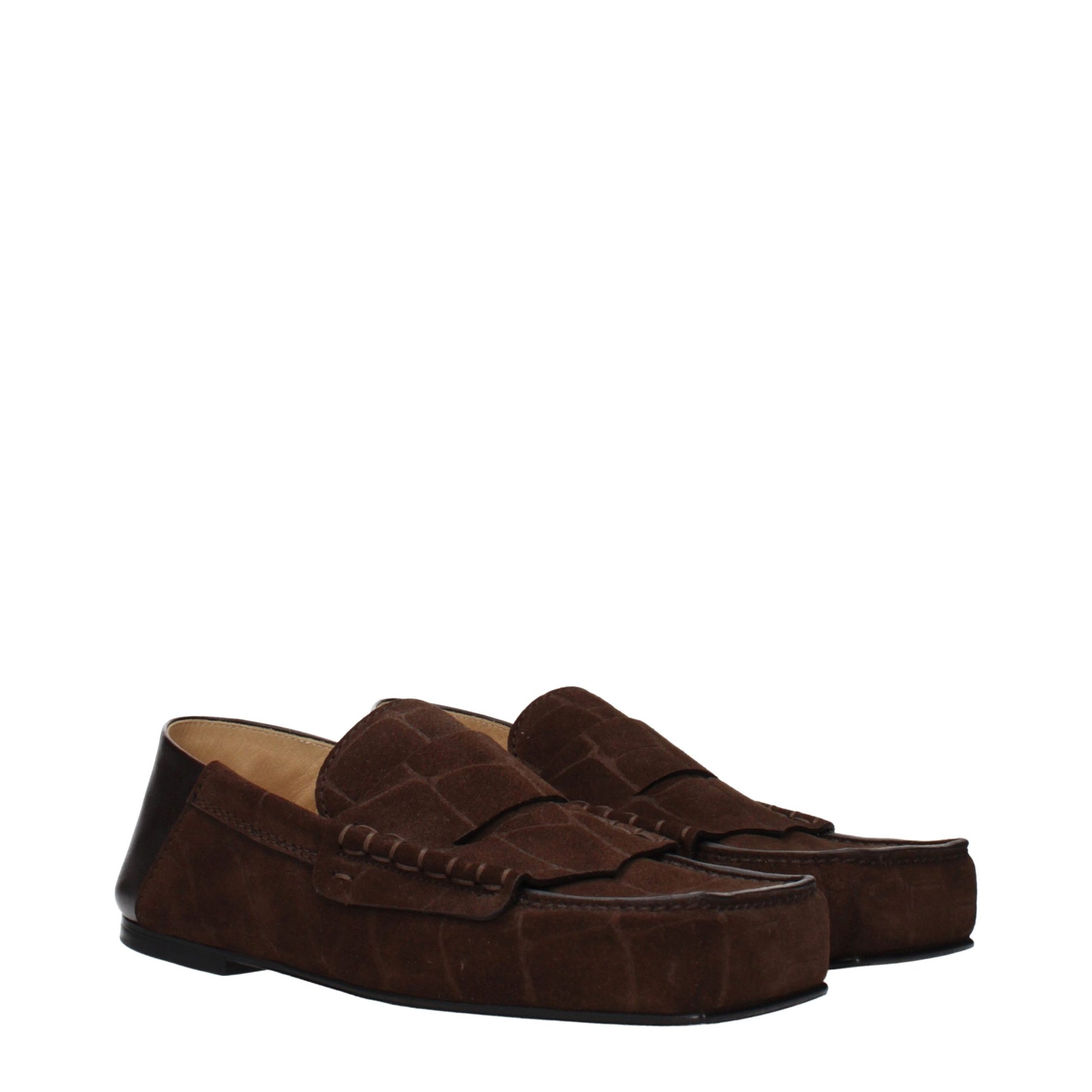 Jacquemus Brown Leather Slip-On Loafers | Regal Royce
