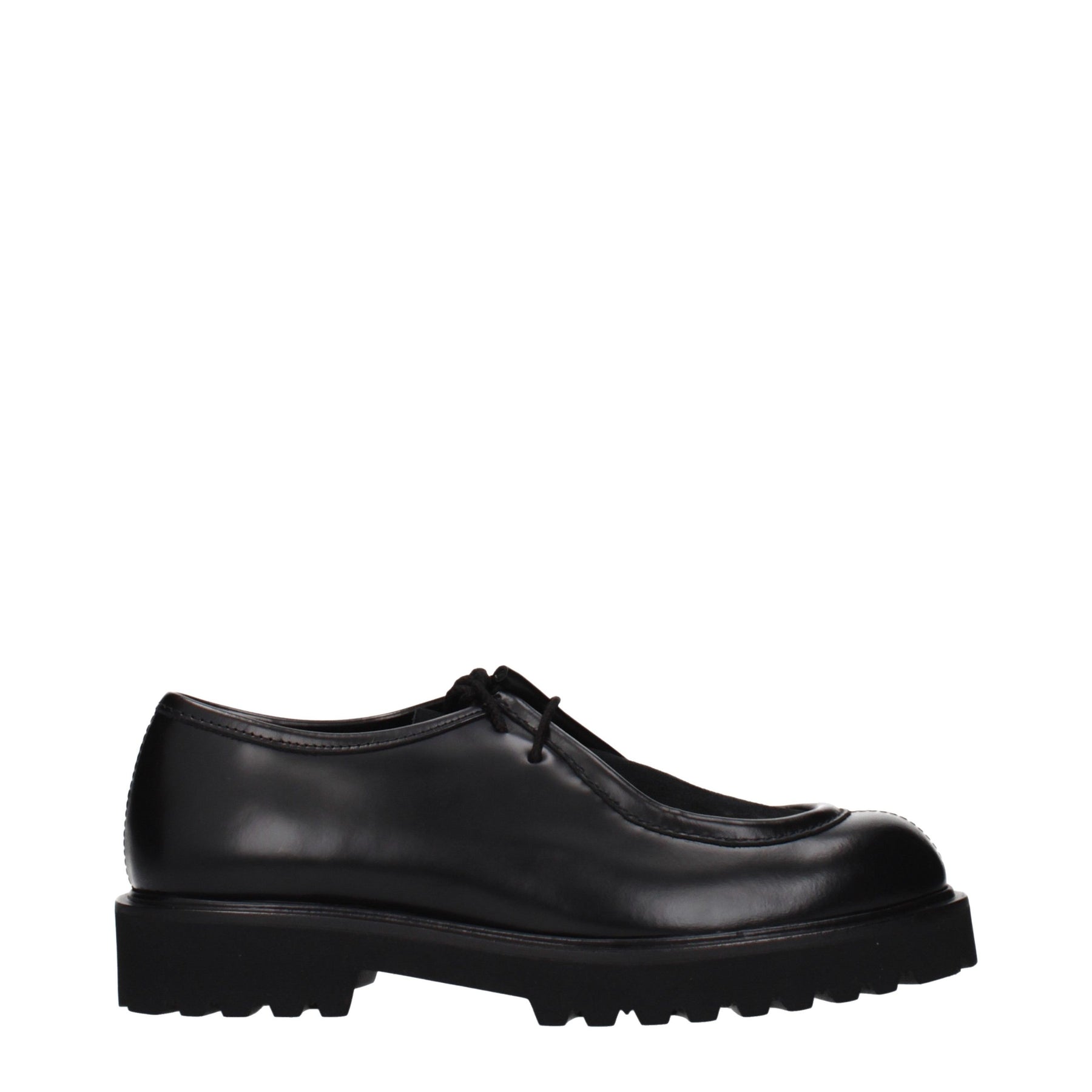 Max Mara Black Leather Oxfords And Derbies | Regal Royce