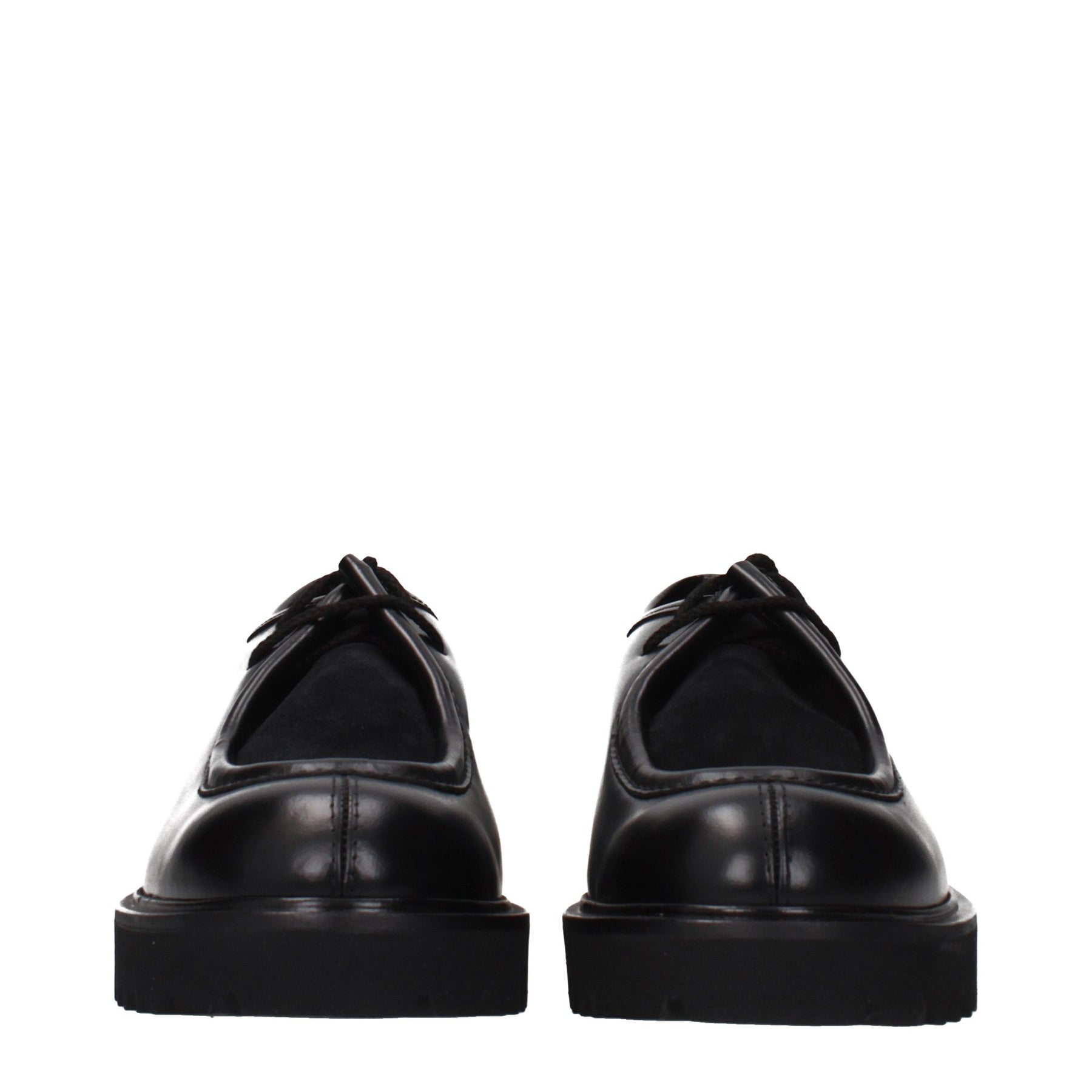 Max Mara Black Leather Oxfords And Derbies | Regal Royce