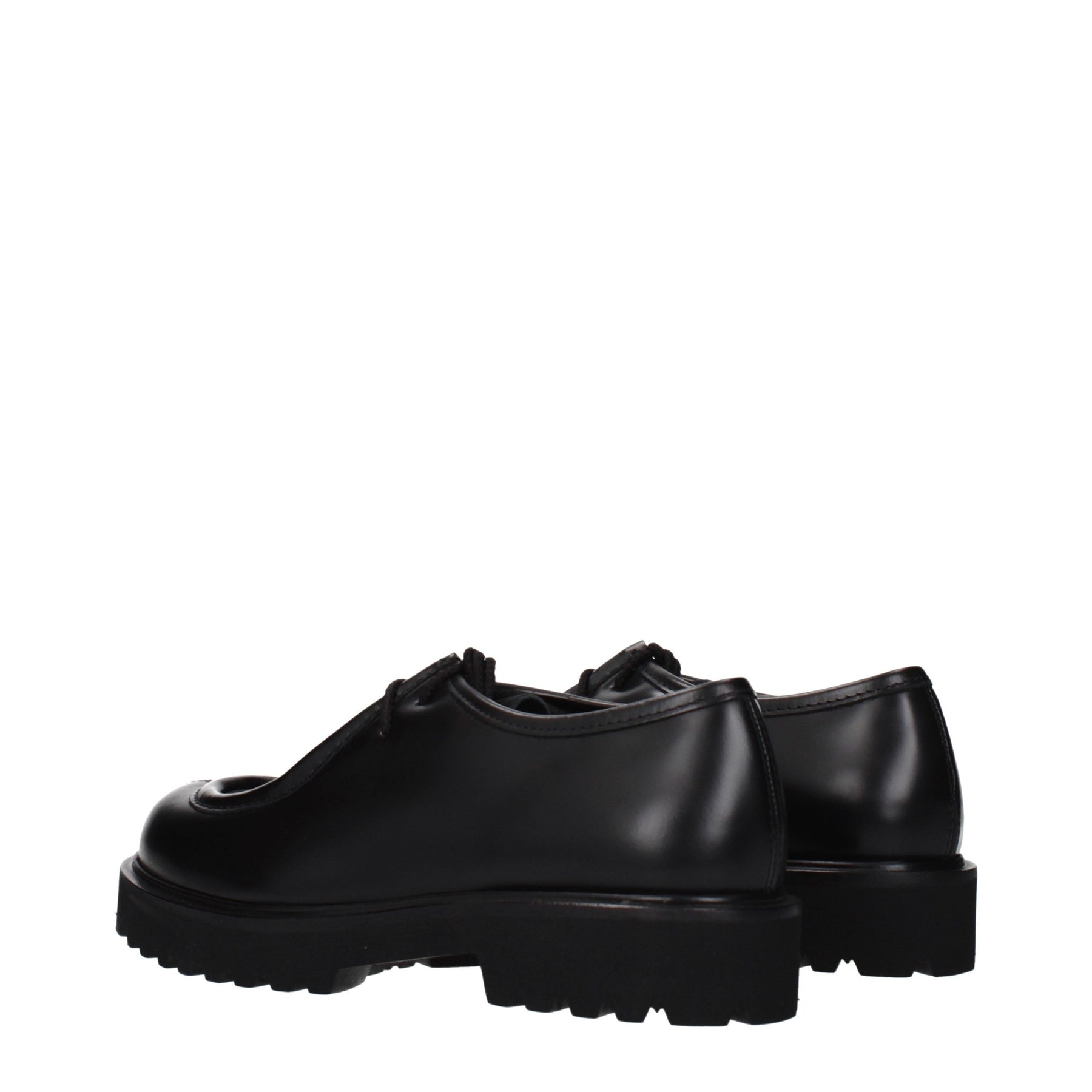 Max Mara Black Leather Oxfords And Derbies | Regal Royce