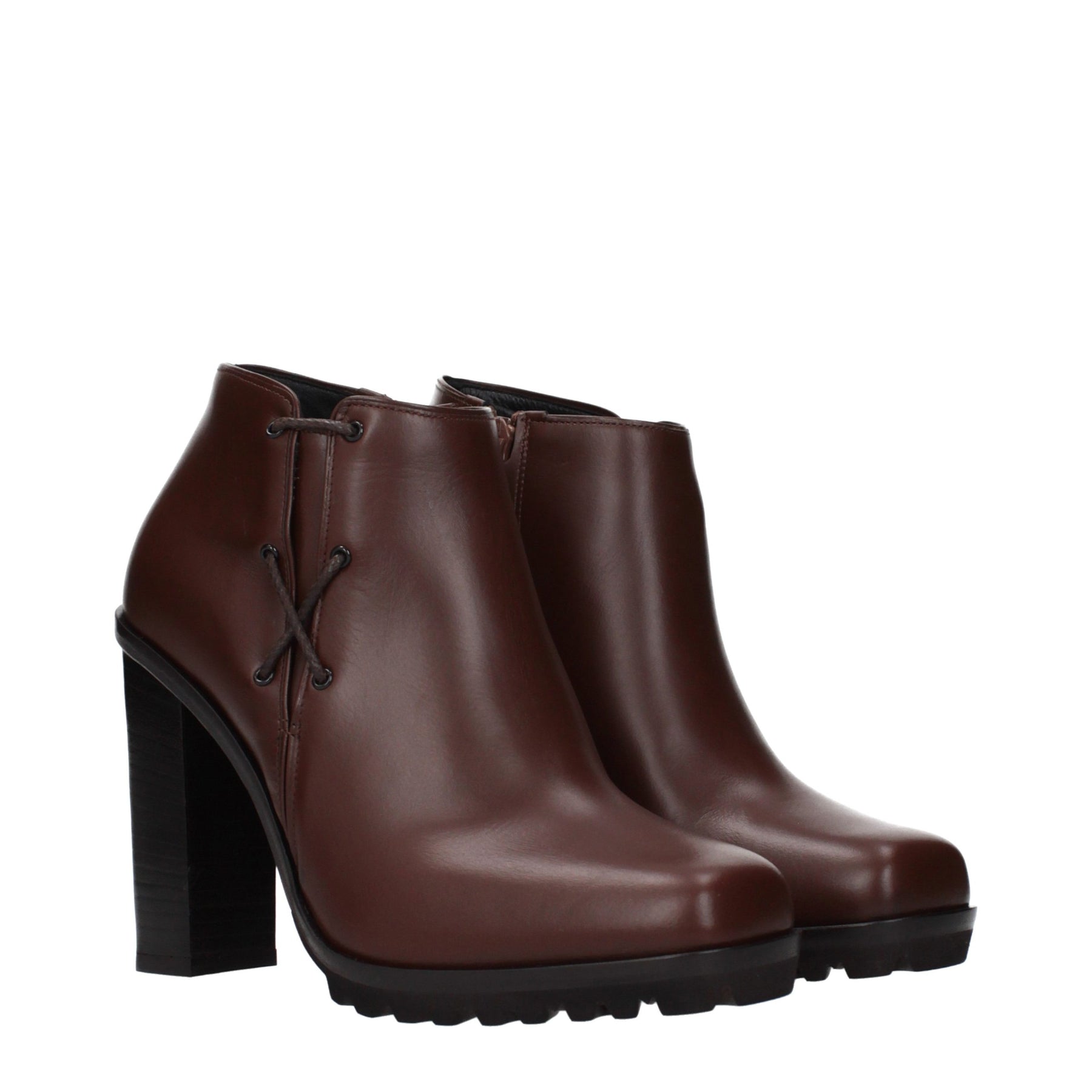 Max Mara Brown Leather Ankle Boots | Regal Royce
