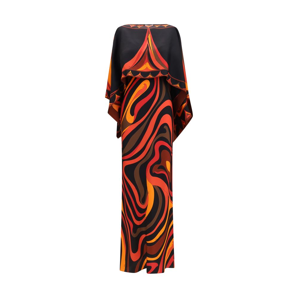 Emilio Pucci Orange Silk Long Dress | Regal Royce