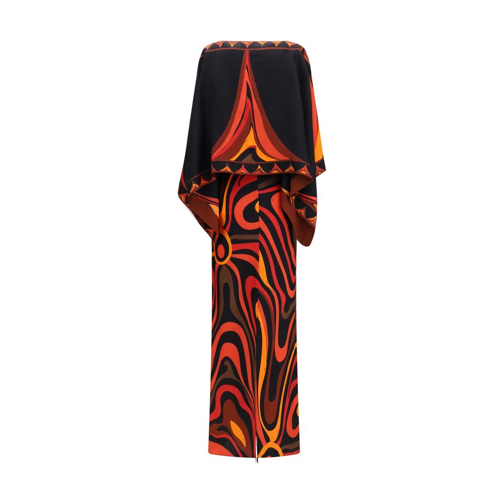 Emilio Pucci Orange Silk Long Dress | Regal Royce