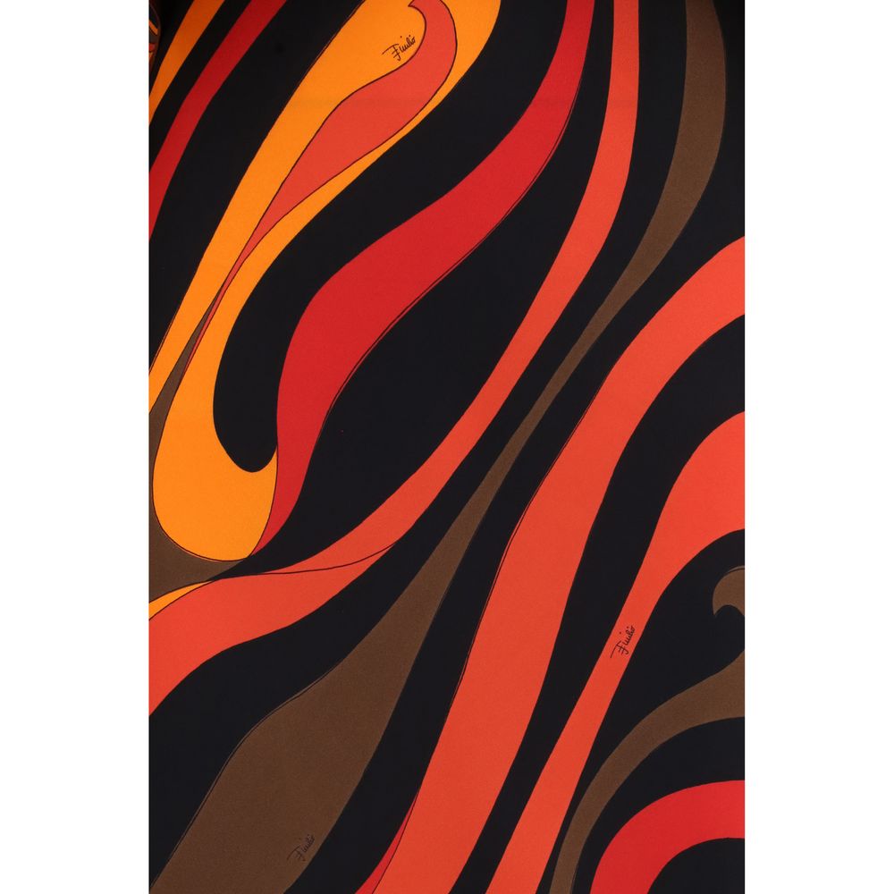 Emilio Pucci Orange Silk Long Dress | Regal Royce