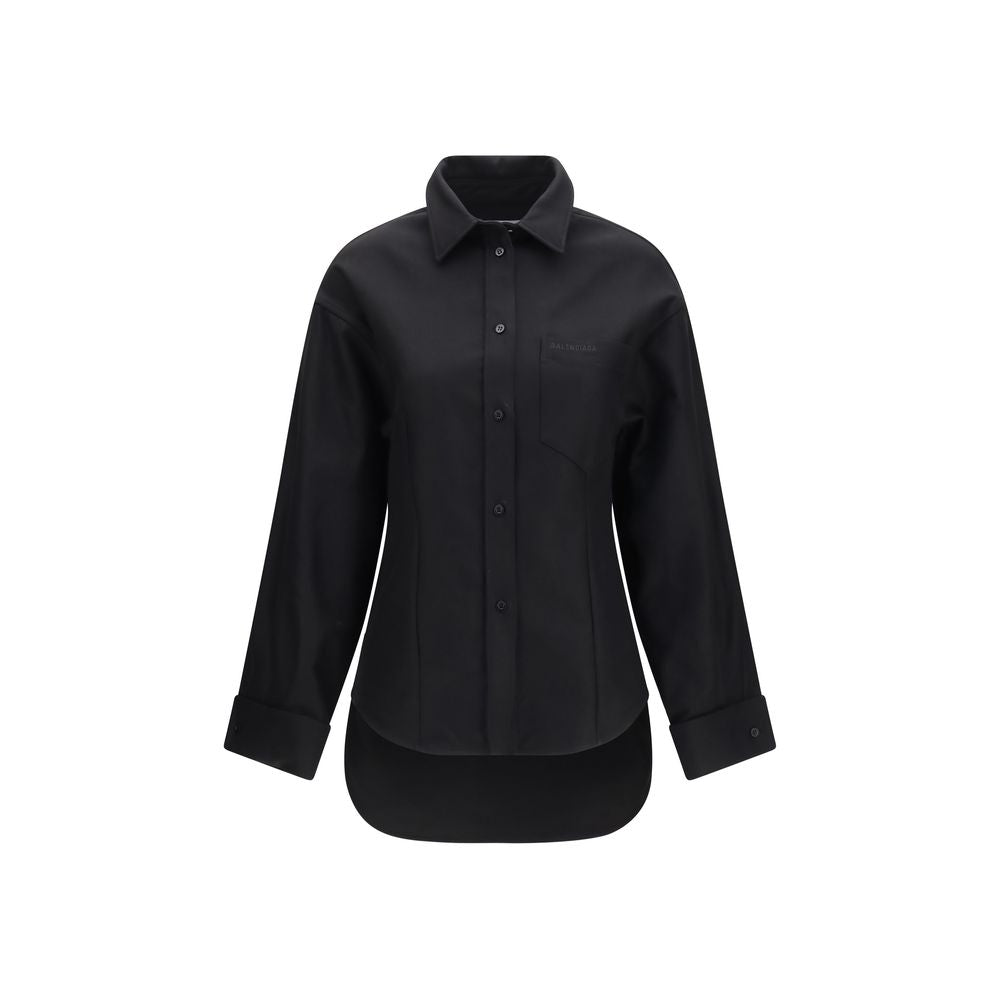 Balenciaga Black Cotton Shirt | Regal Royce