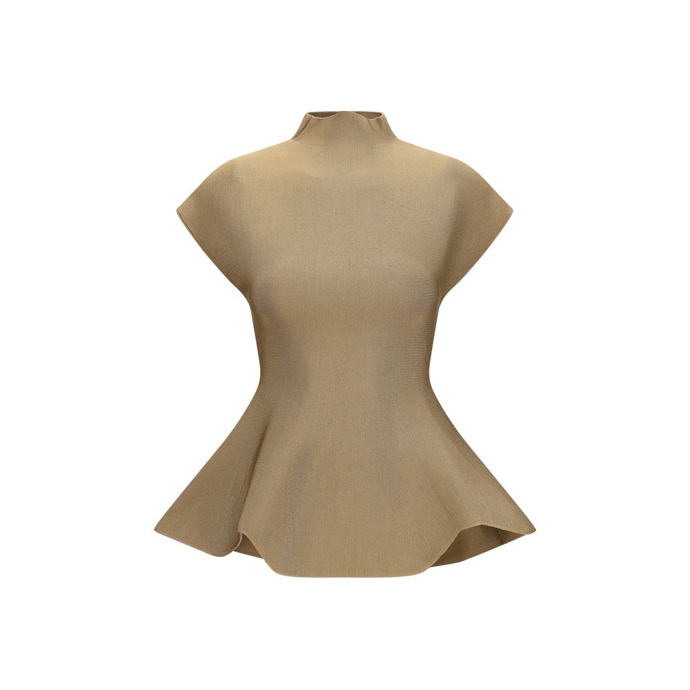Khaite Beige Viscose Blouse | Regal Royce