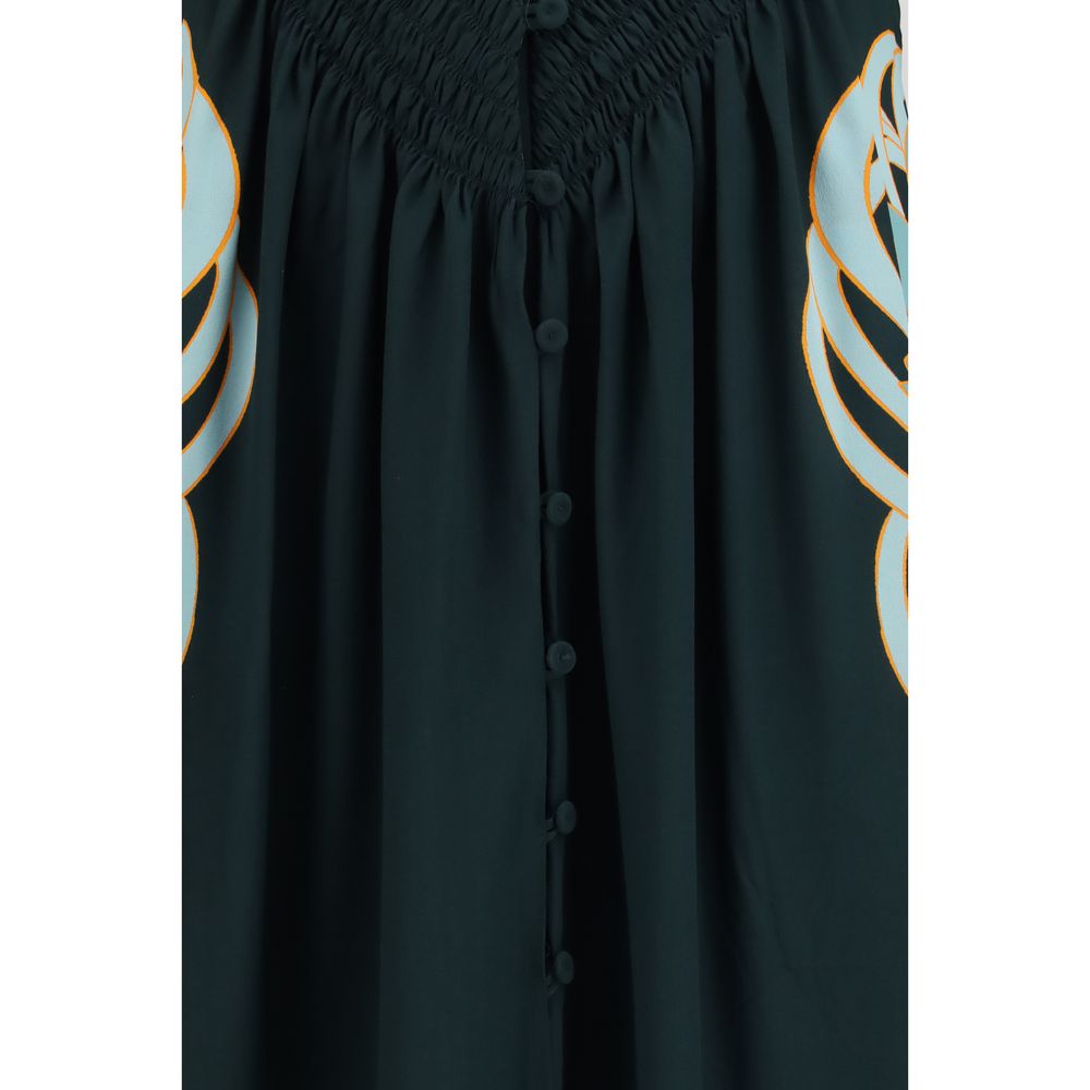 La Double J Blue Silk Casual Dress | Regal Royce