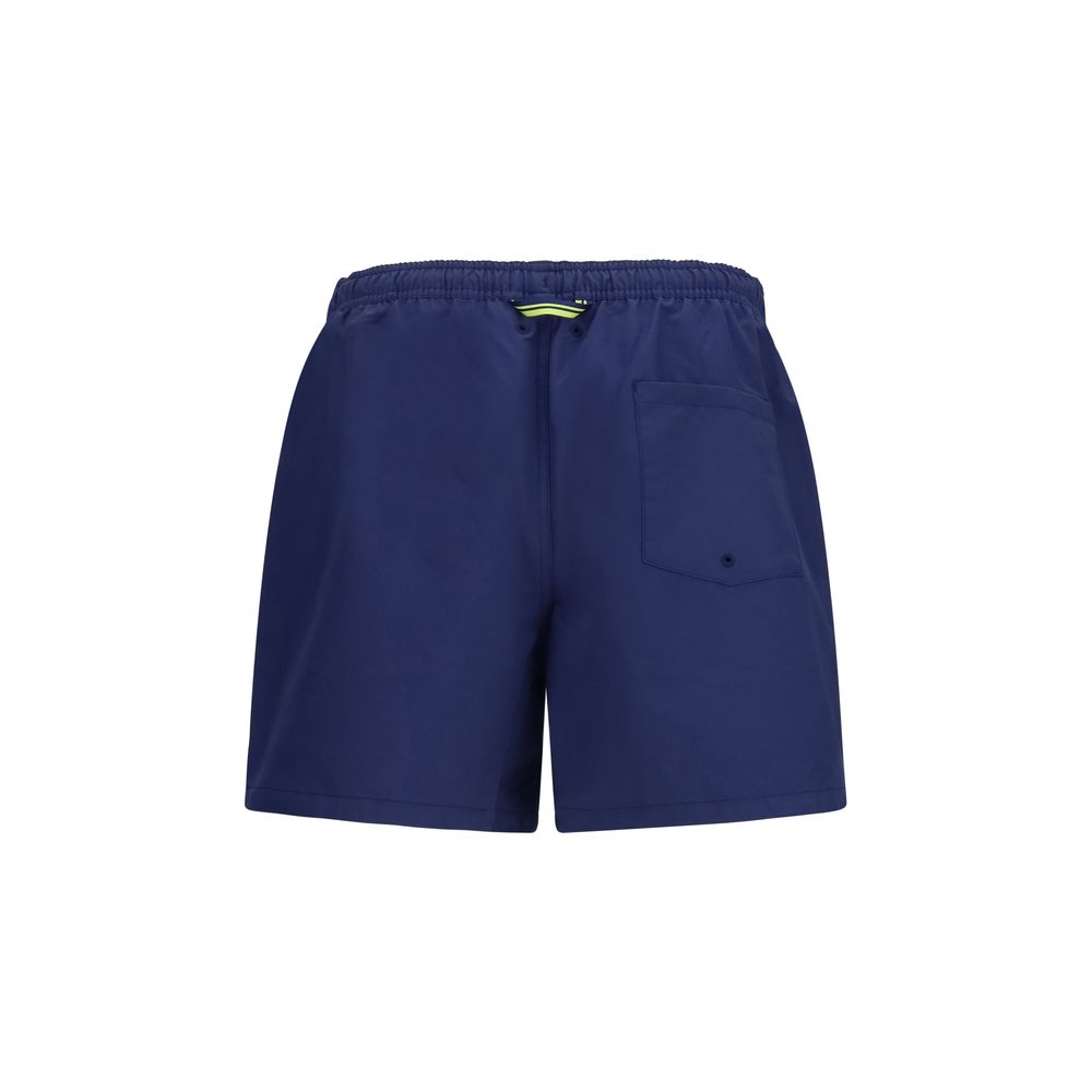 Fred Perry Blue Recycled Polyester Shorts | Regal Royce