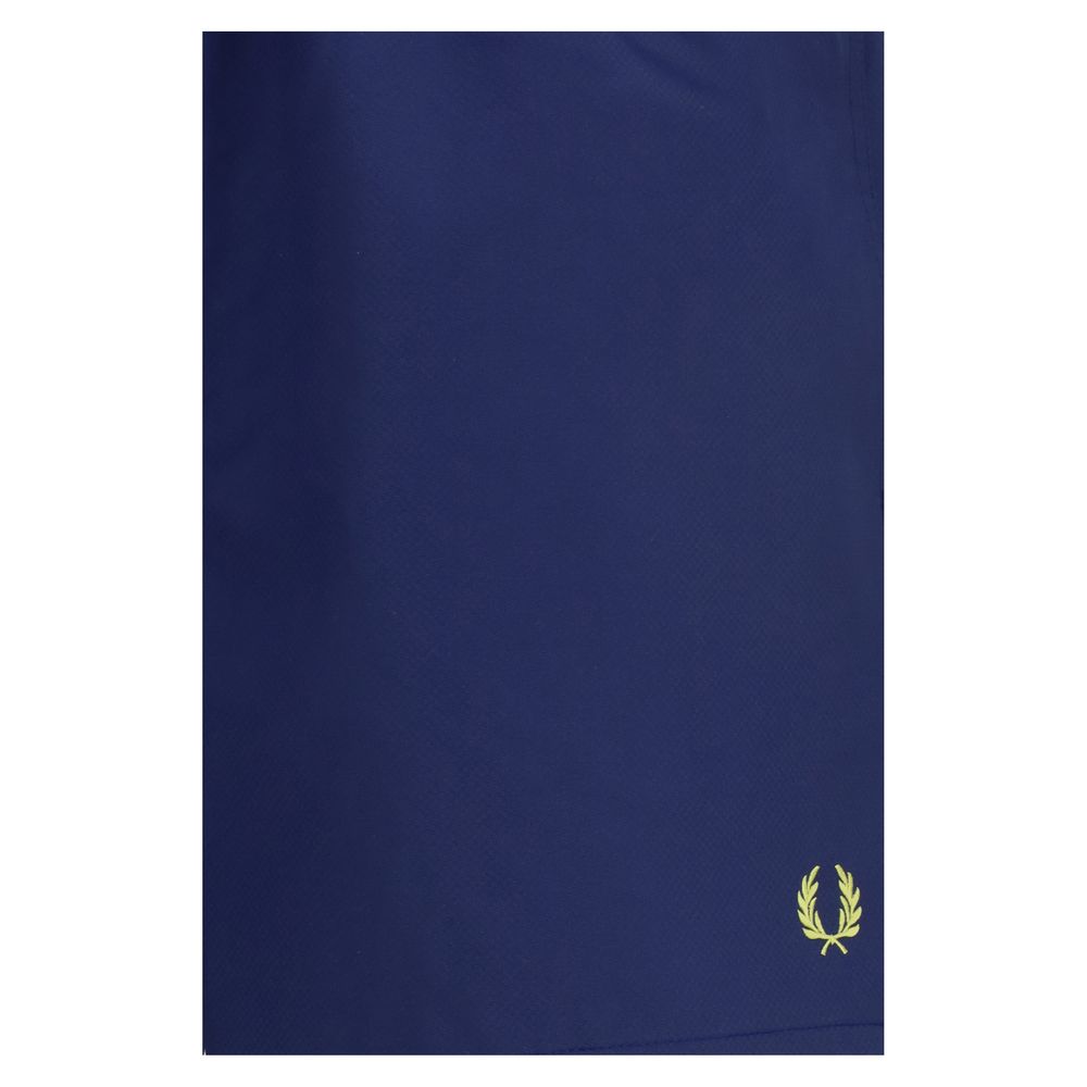 Fred Perry Blue Recycled Polyester Shorts | Regal Royce