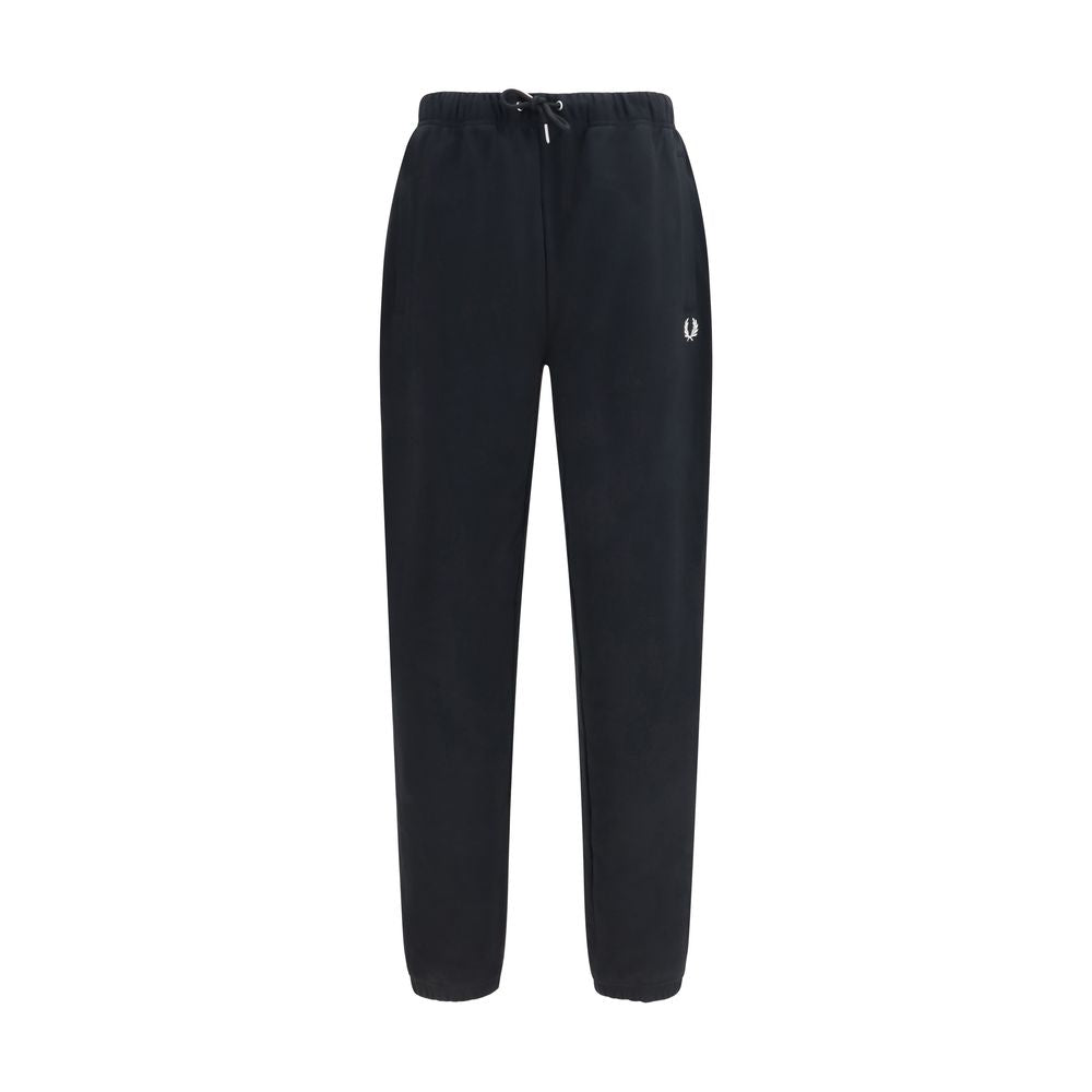 Fred Perry Black Cotton Joggers (Workout Pants) | Regal Royce