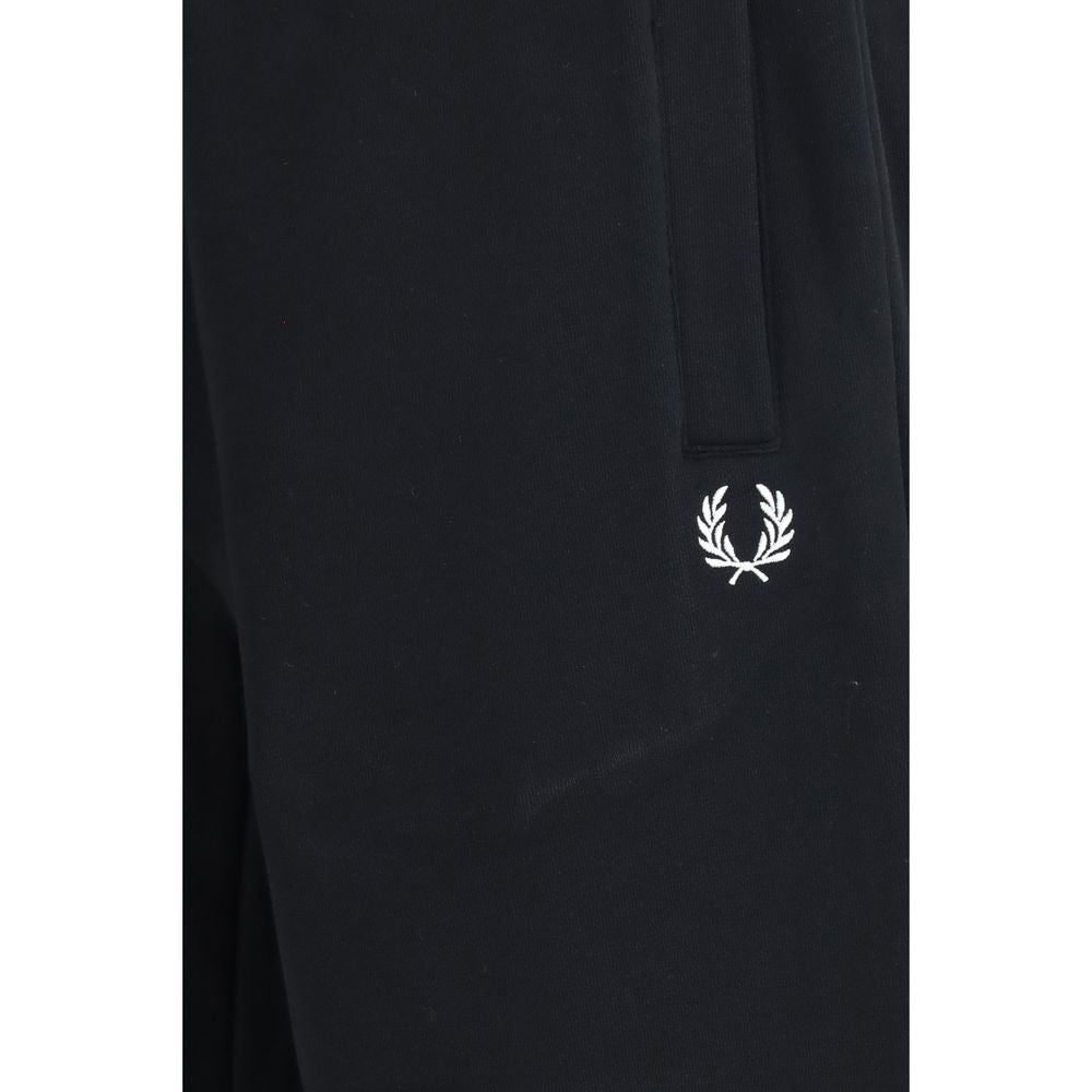 Fred Perry Black Cotton Joggers (Workout Pants) | Regal Royce