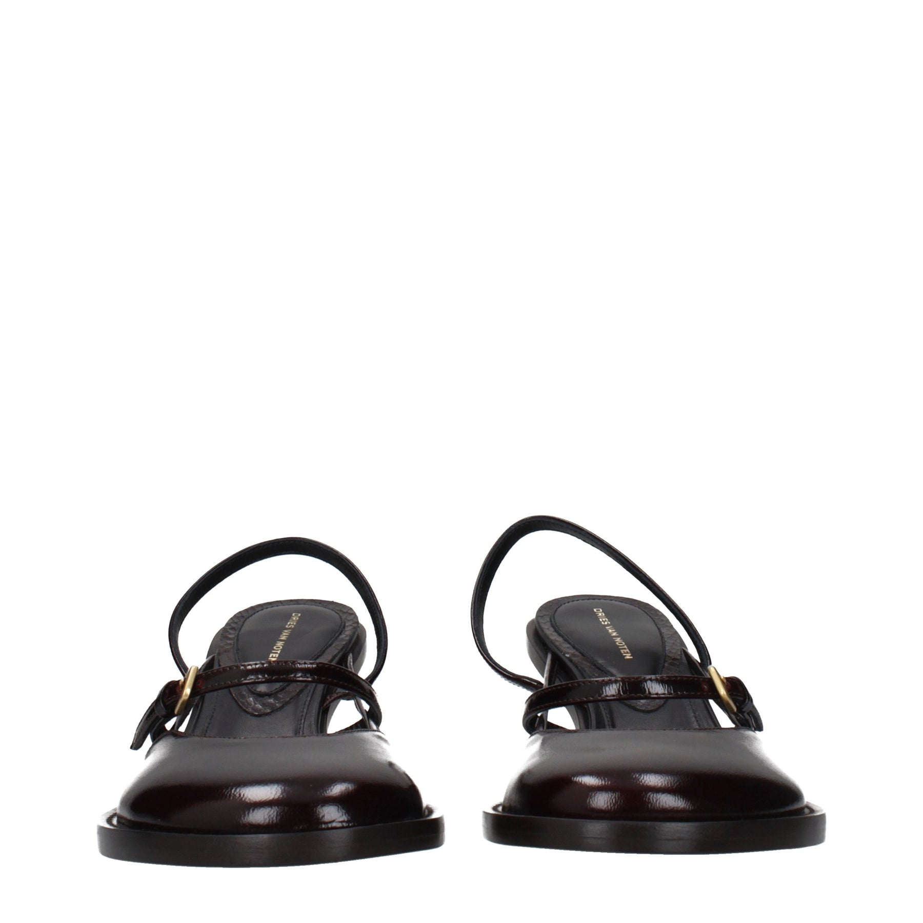 Dries Van Noten Brown Leather Platform Sandals | Regal Royce