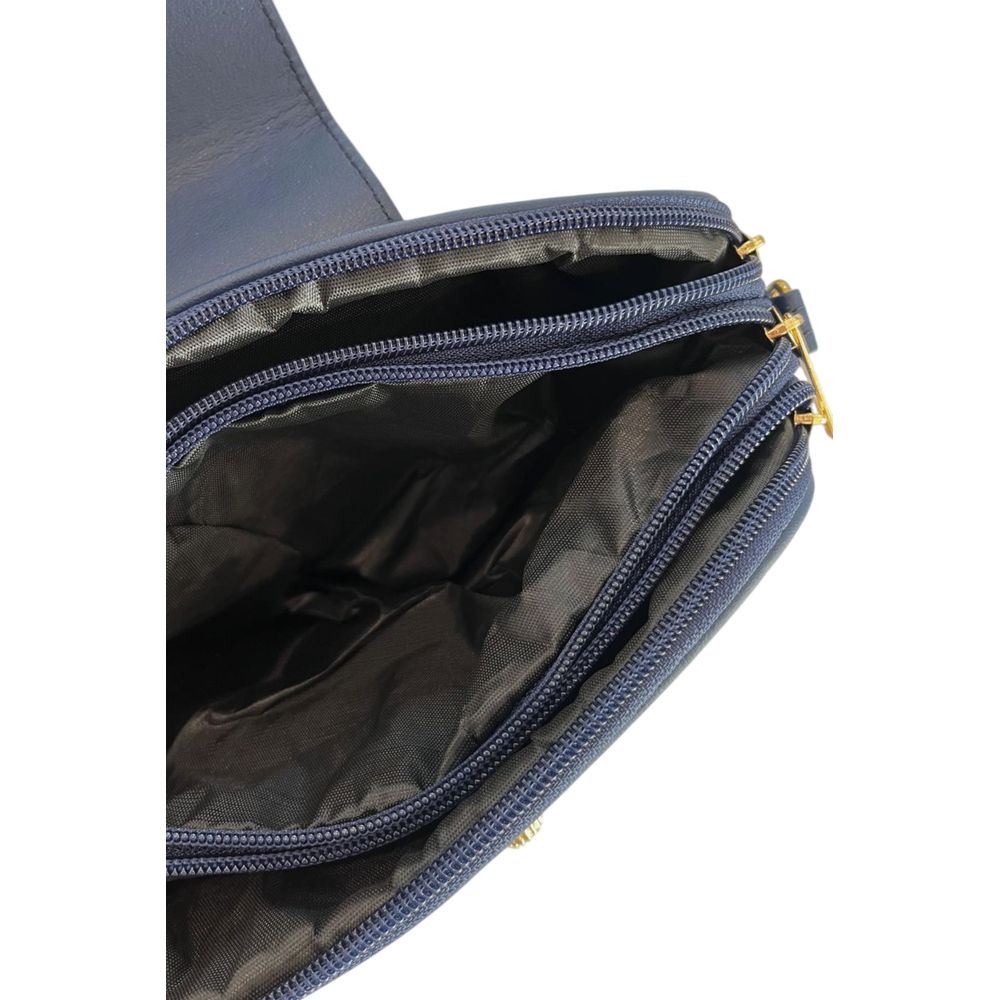 Baldinini Trend Blue PU Women Crossbody Bag | Regal Royce