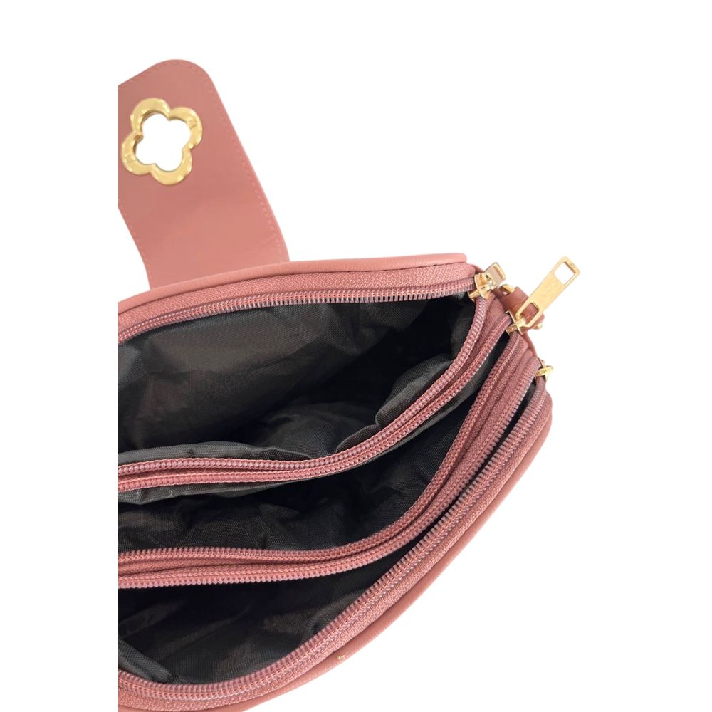 Baldinini Trend Pink PU Women Crossbody Bag | Regal Royce