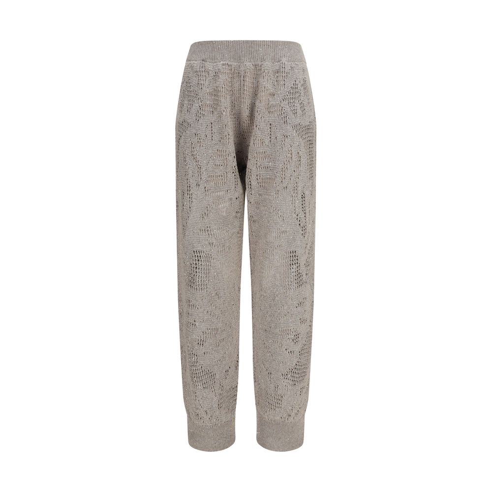 Brunello Cucinelli Beige Linen Casual Pants | Regal Royce