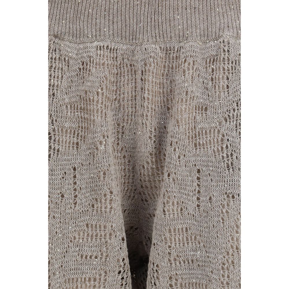 Brunello Cucinelli Beige Linen Casual Pants | Regal Royce