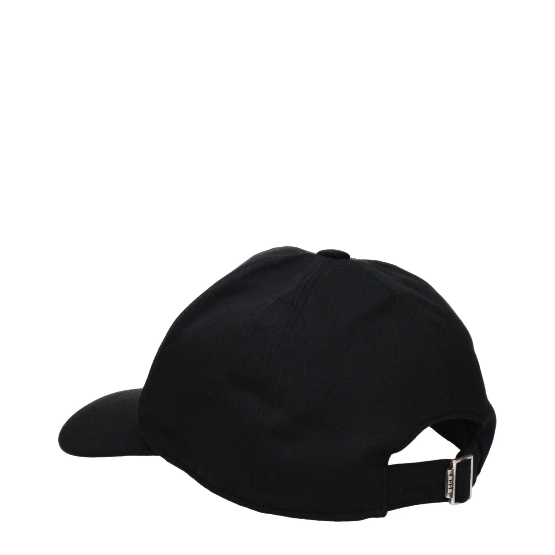 MSGM Black Cotton Cap (Baseball Hat) | Regal Royce