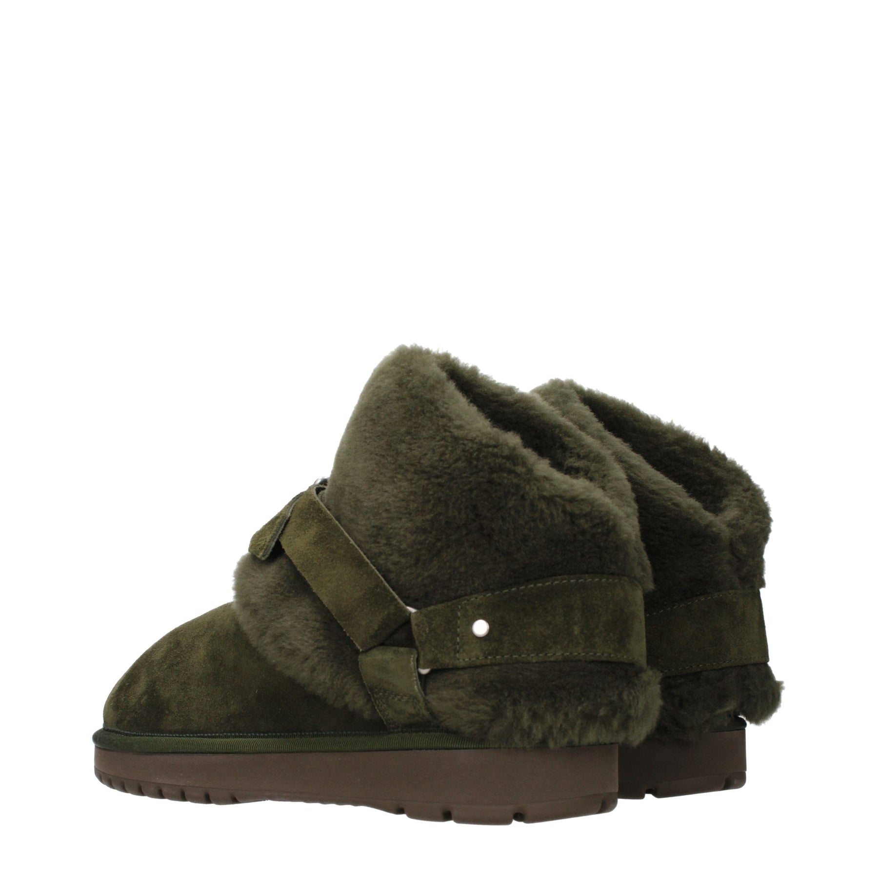 Burberry Green Leather Ankle Boots | Regal Royce