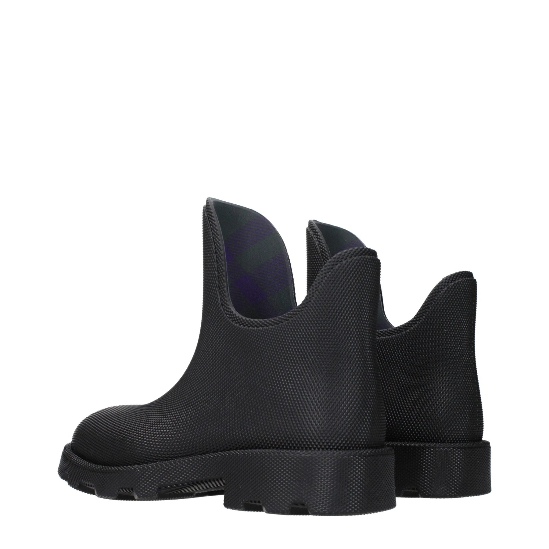 Burberry Black Cotton Ankle Boots | Regal Royce