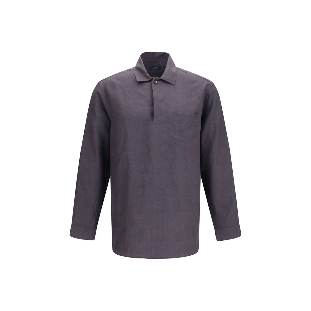 Deperlu Gray Linen Shirt | Regal Royce