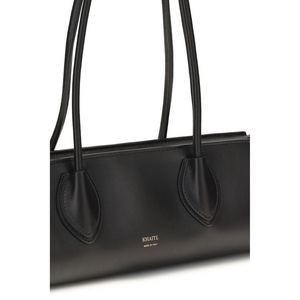Khaite Black Lamb Ovis Aries Aries Shoulder Bag | Regal Royce