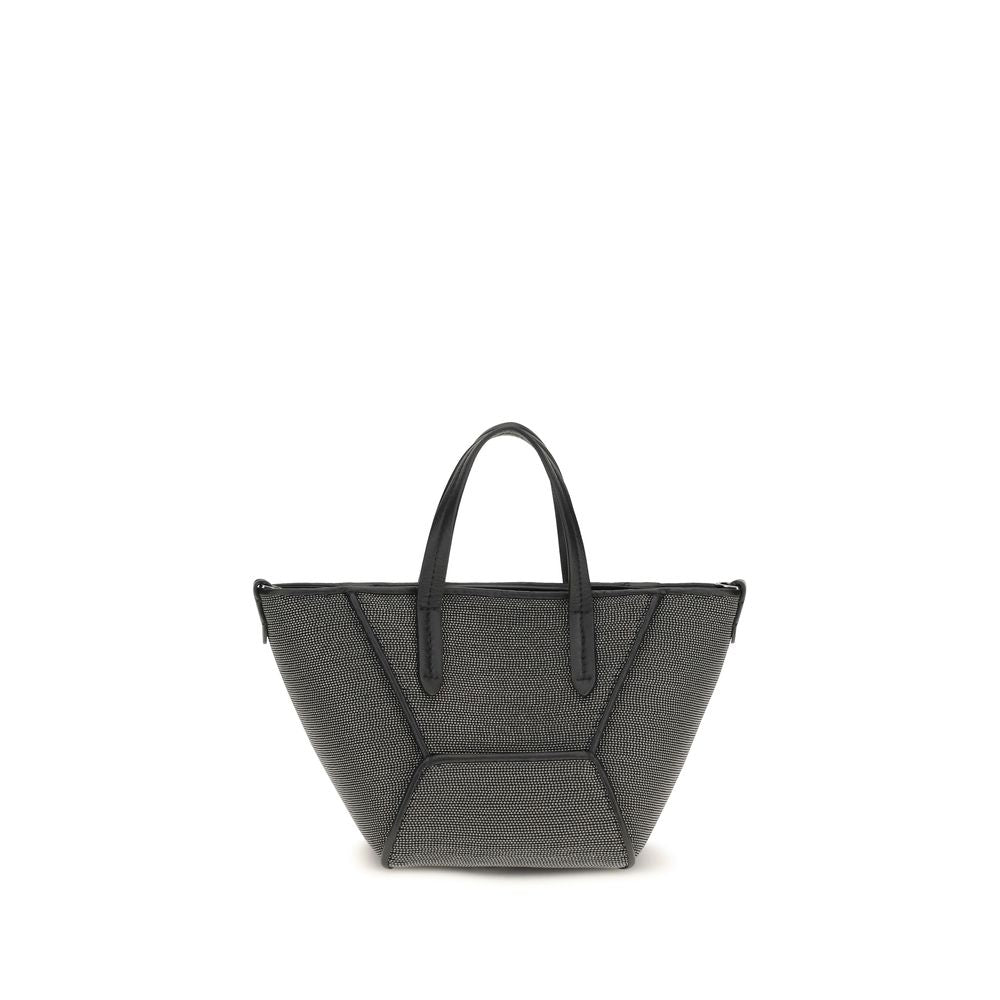 Brunello Cucinelli Black Calf Leather Bos Taurus Shoulder Bag | Regal Royce