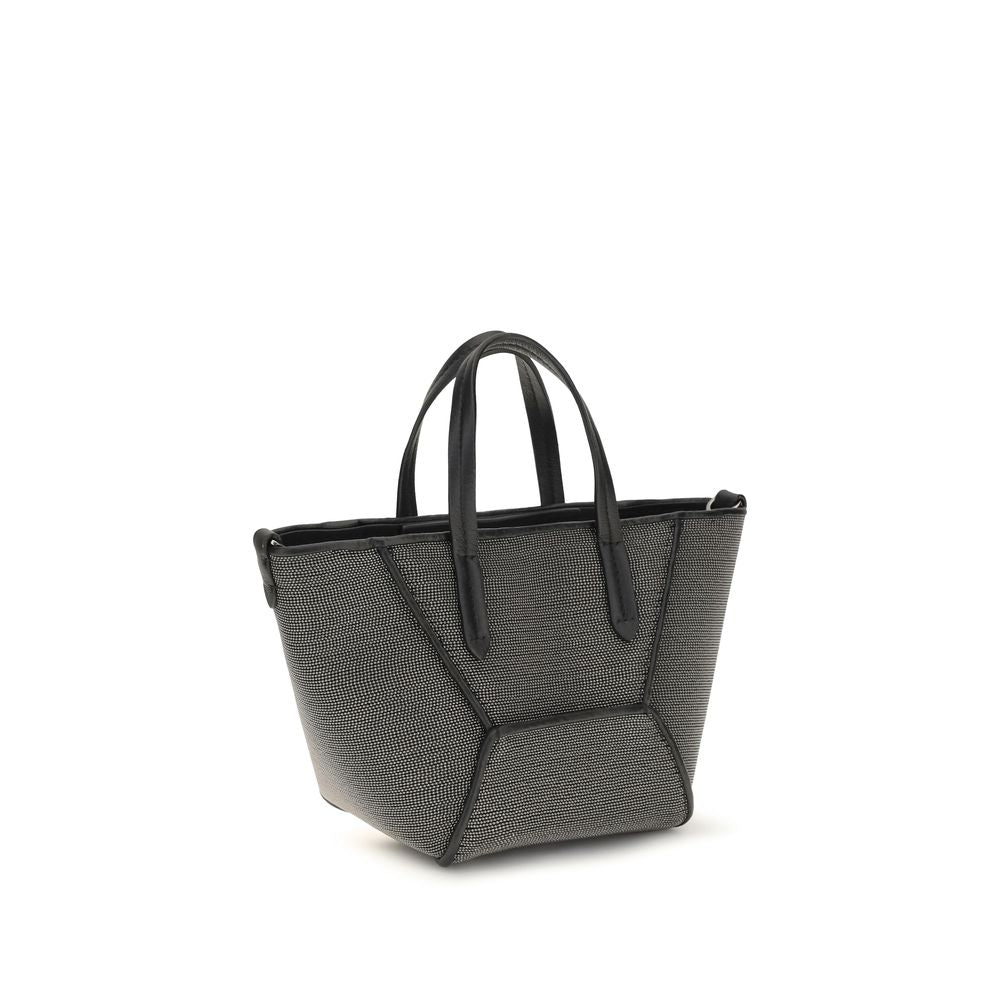 Brunello Cucinelli Black Calf Leather Bos Taurus Shoulder Bag | Regal Royce