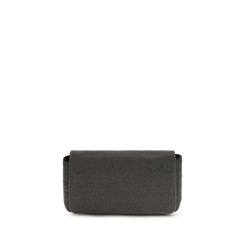 Brunello Cucinelli Black Leather Shoulder Bag | Regal Royce