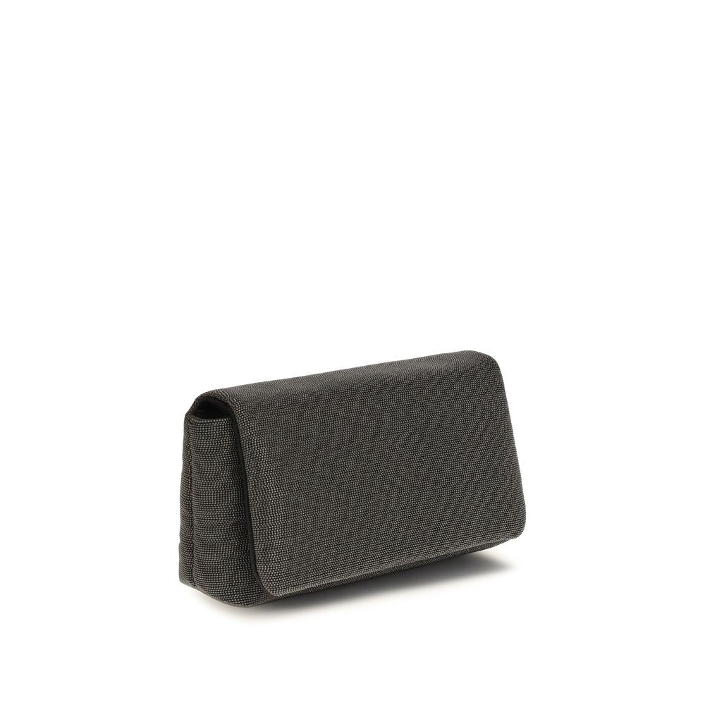 Brunello Cucinelli Black Leather Shoulder Bag | Regal Royce