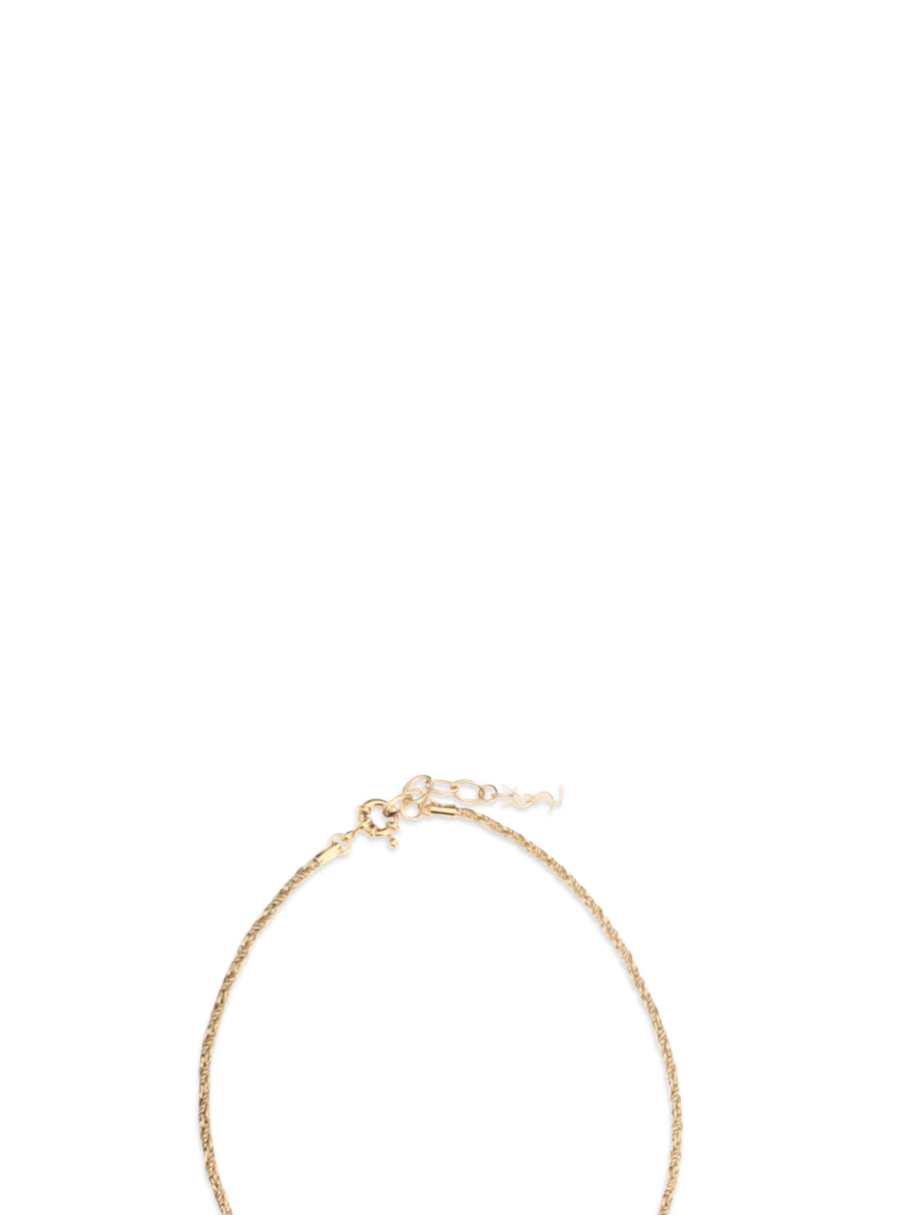 Saint Laurent Gold Brass Necklace | Regal Royce