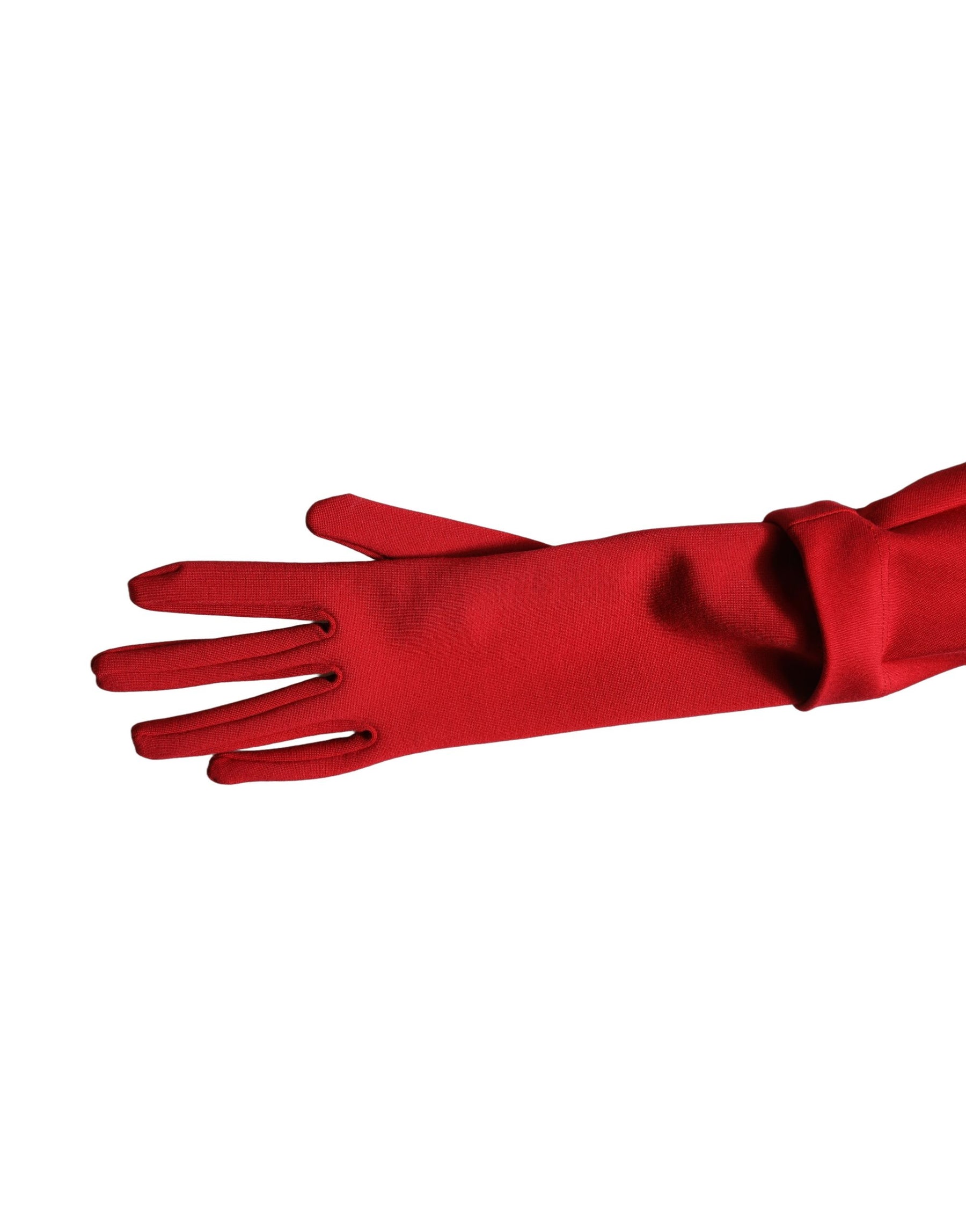 Dolce & Gabbana Red Cut Out Bodycon Long Sleeves Sheath Glove Dress | Regal Royce