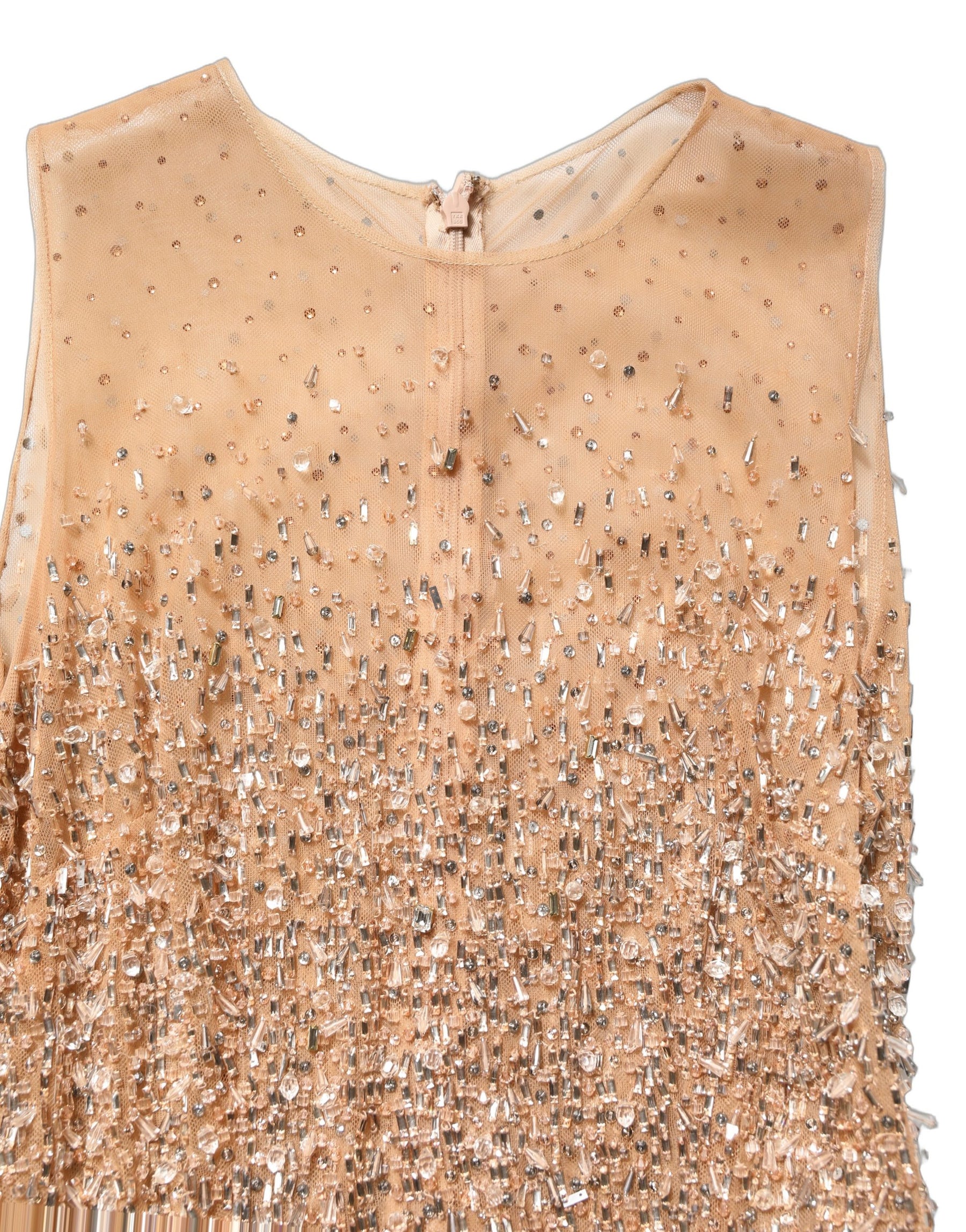 Dolce & Gabbana Brown Crystal Embellished Mermaid Gown Dress | Regal Royce