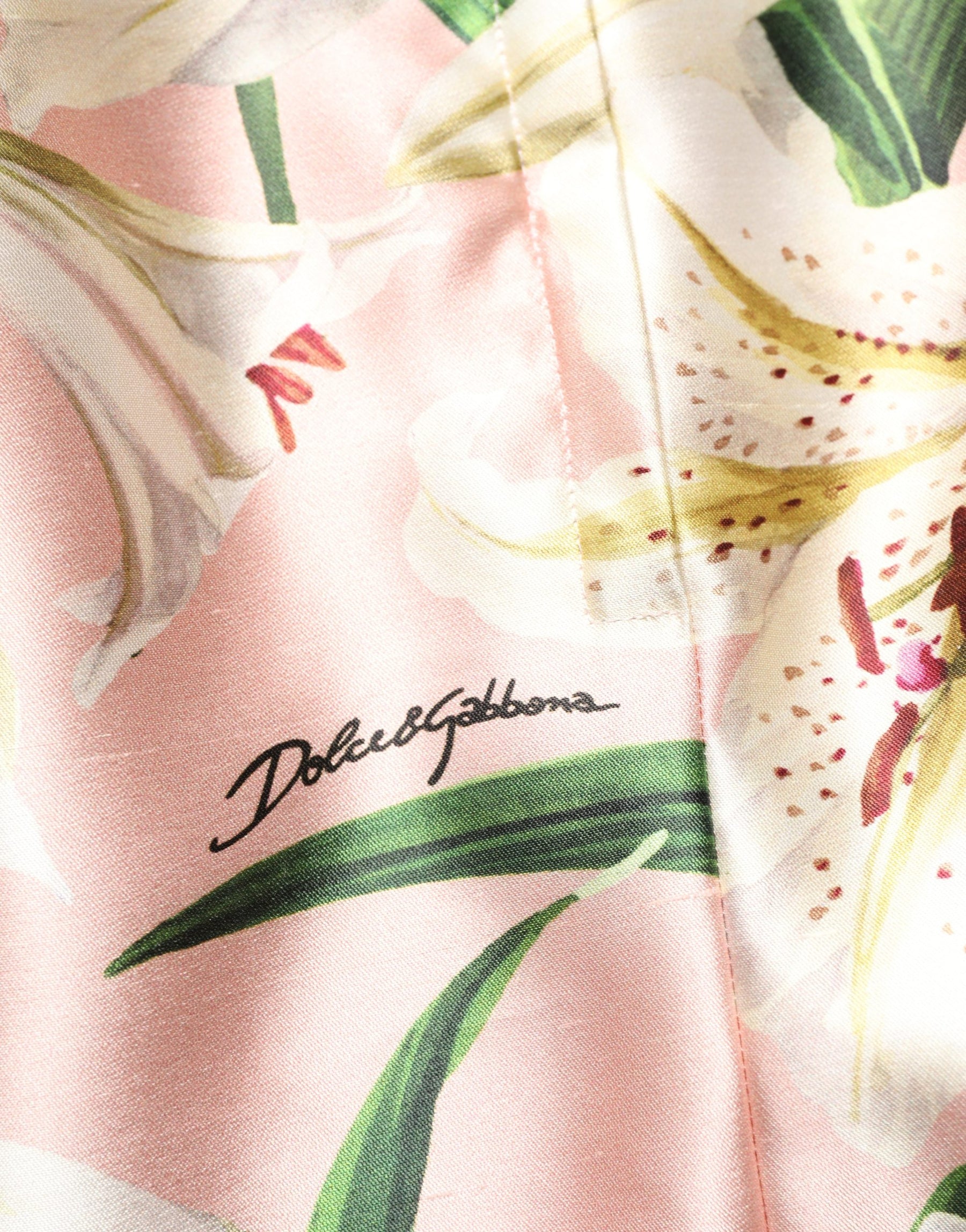 Dolce & Gabbana Pink Lilium High Waist Knee Length Skirt | Regal Royce