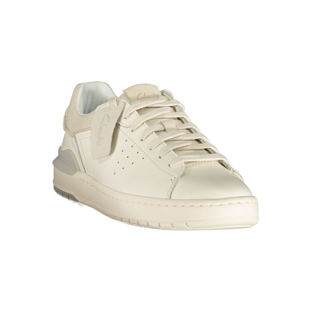Clarks White Leather Men's Sneaker | Regal Royce