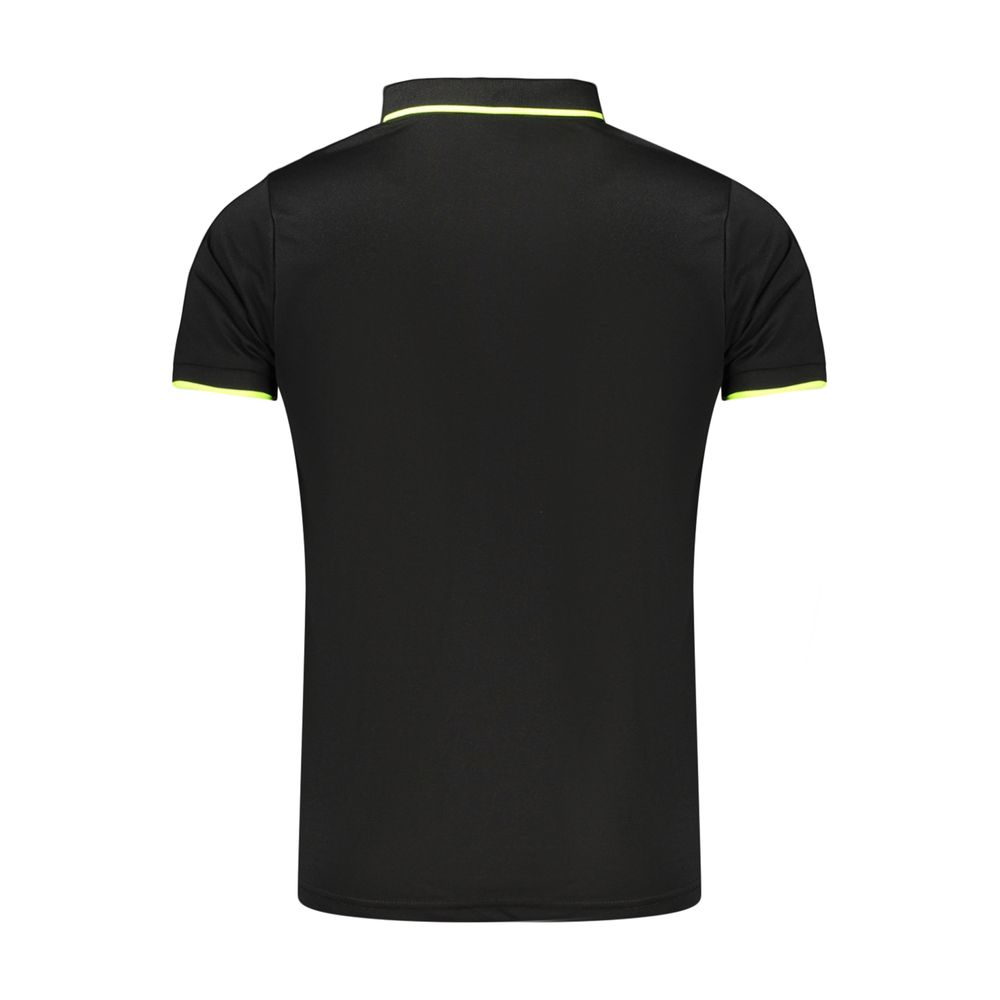 Lotto Black Polyester Men's Polo Shirt | Regal Royce
