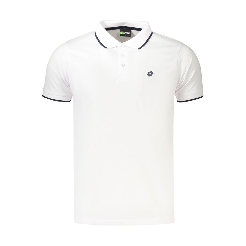 Lotto White Polyester Men's Polo Shirt | Regal Royce