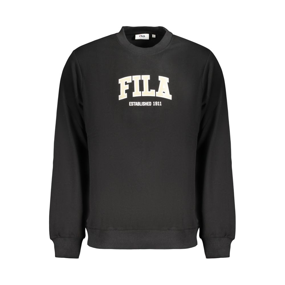 Fila Black Cotton Men's Sweatshirt | Regal Royce