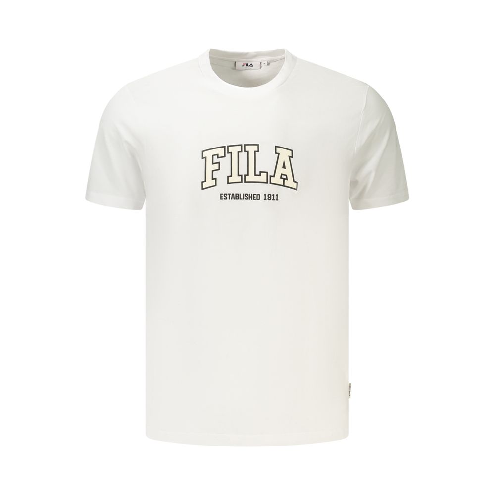 Fila White Cotton Men's T-Shirt | Regal Royce