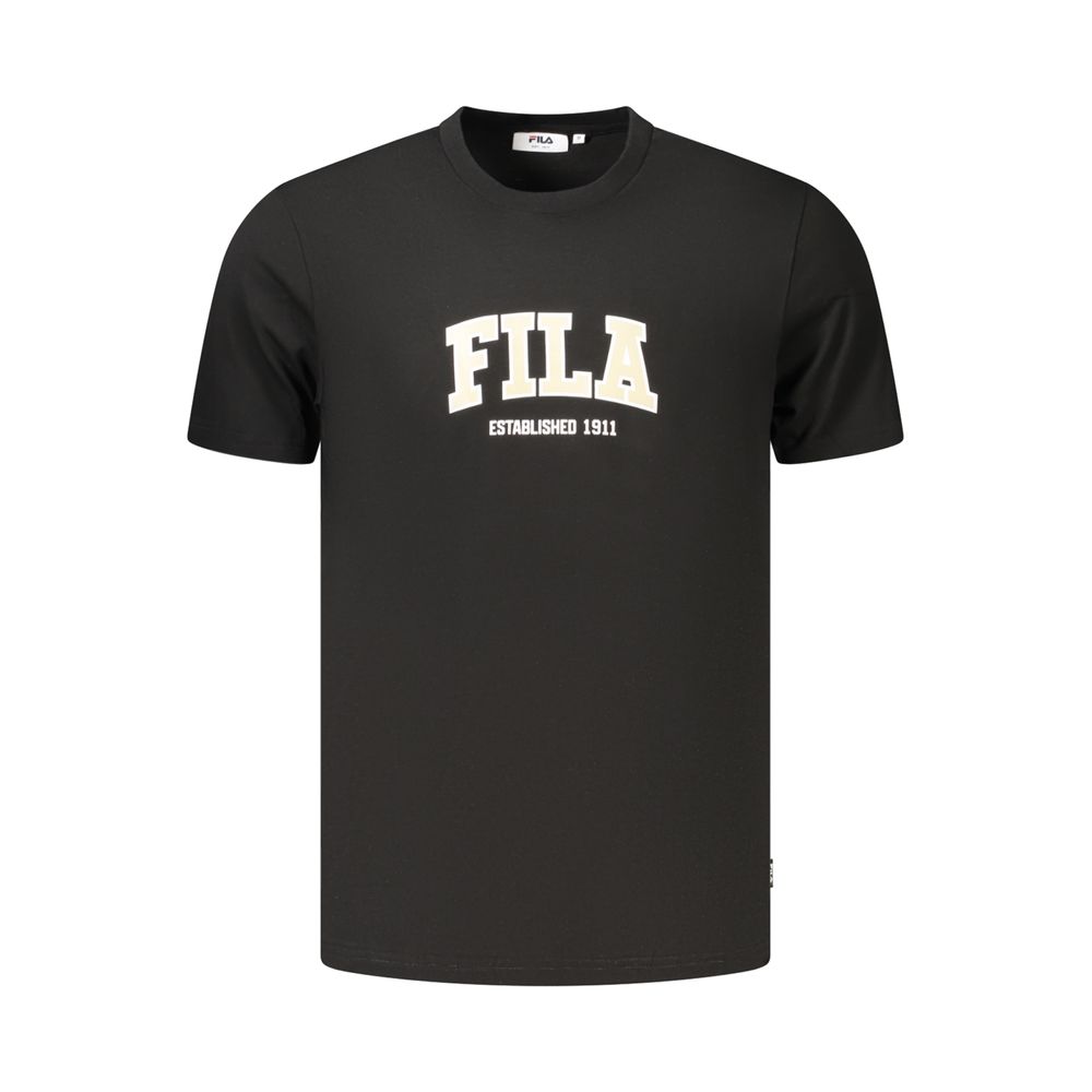 Fila Black Cotton Men's T-Shirt | Regal Royce