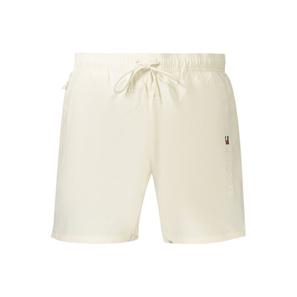 Tommy Hilfiger Beige Polyester Men's Short | Regal Royce